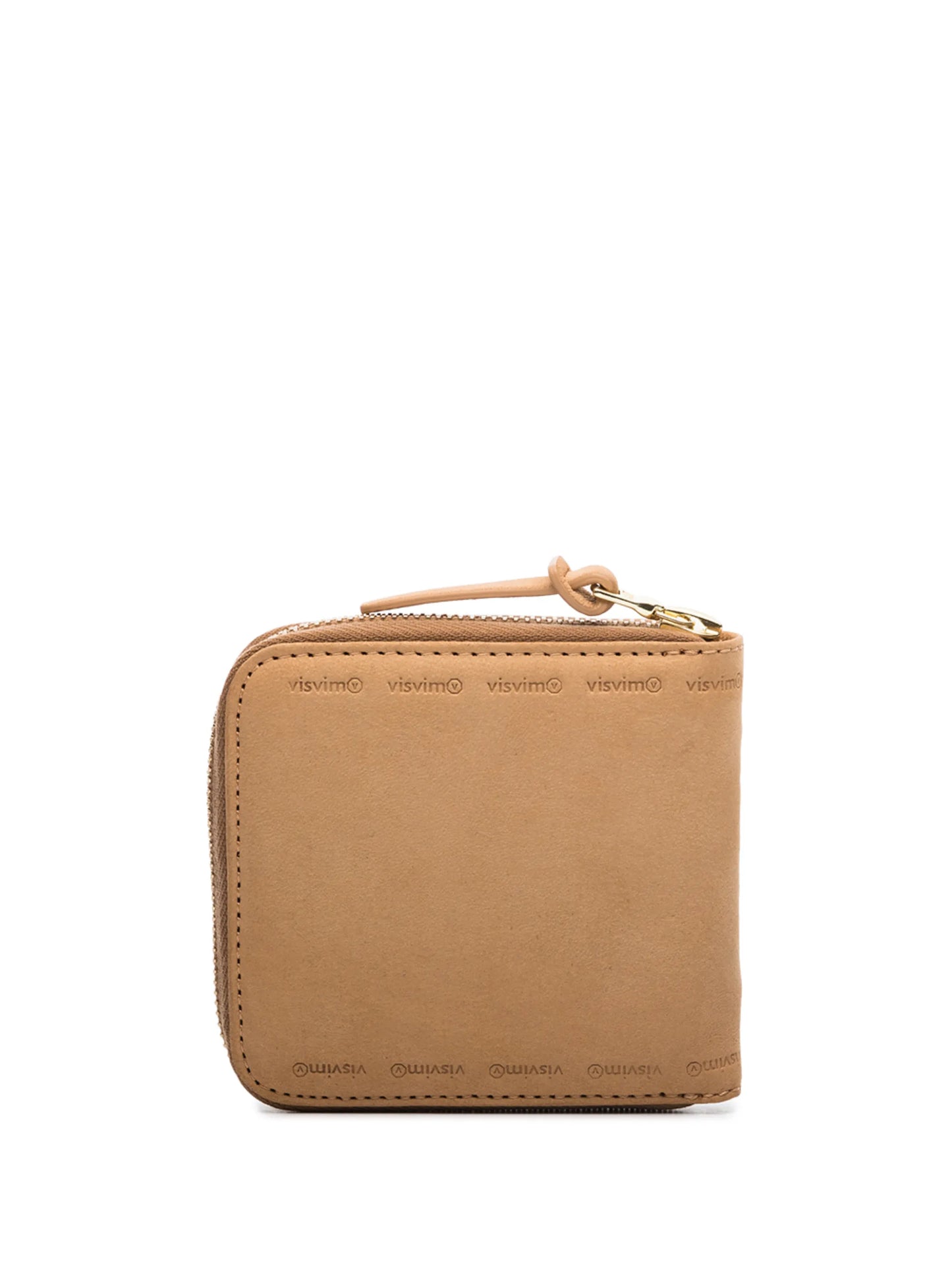 zip-fastening leather wallet