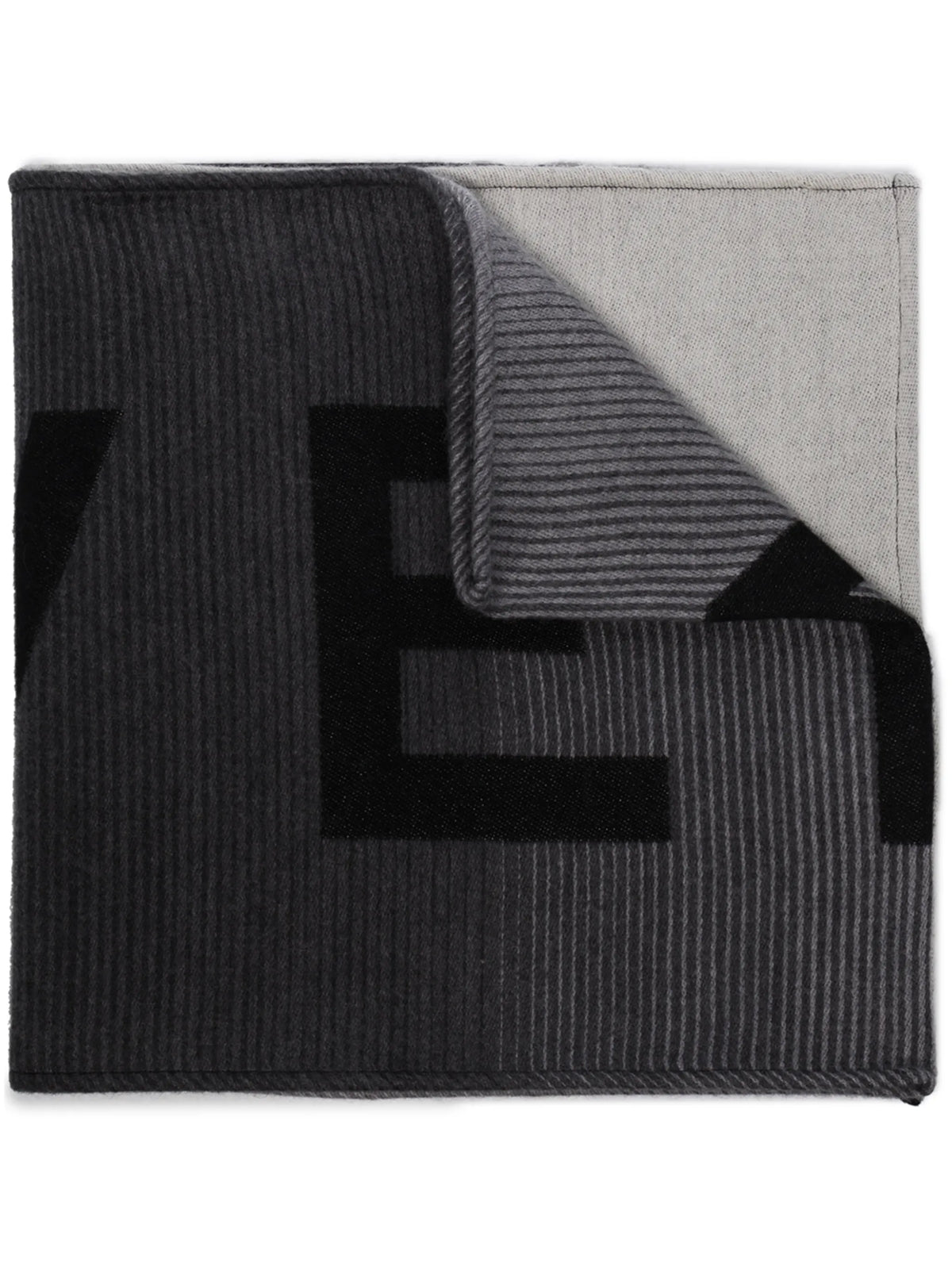logo knitted scarf