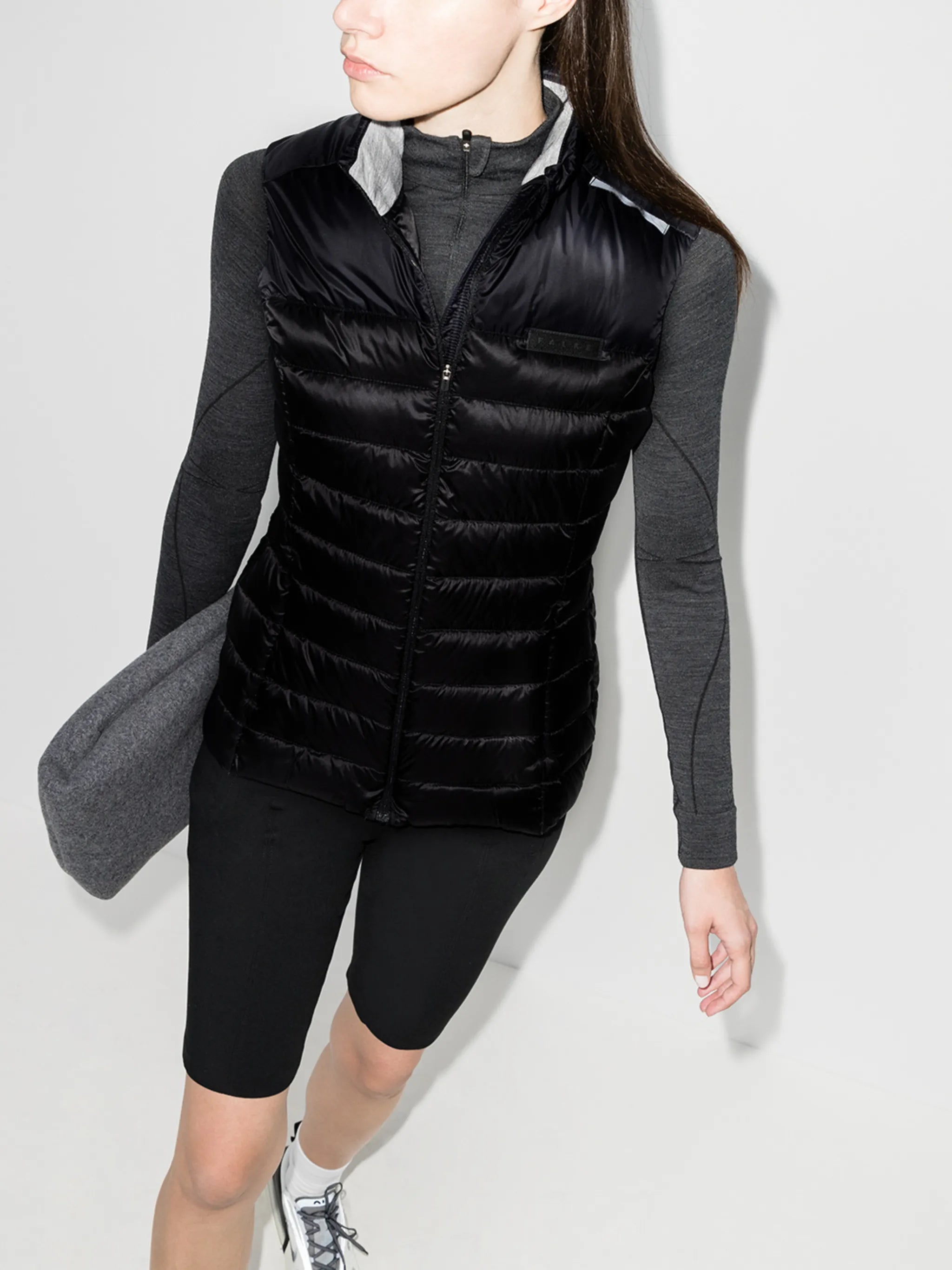 quilted down gilet