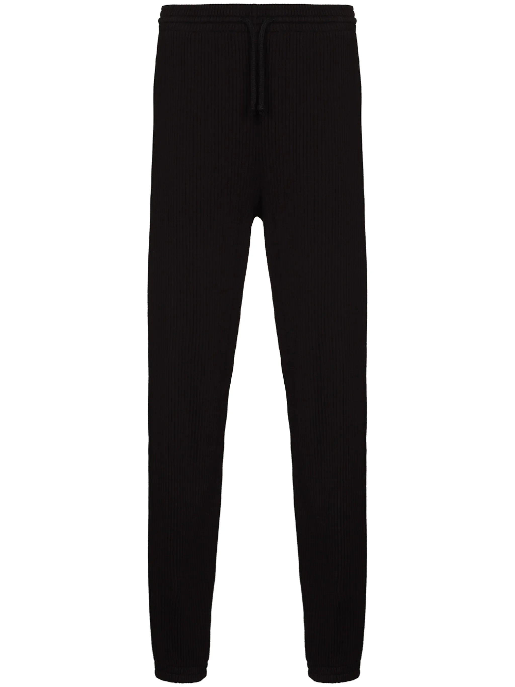 ribbed knitted track pants