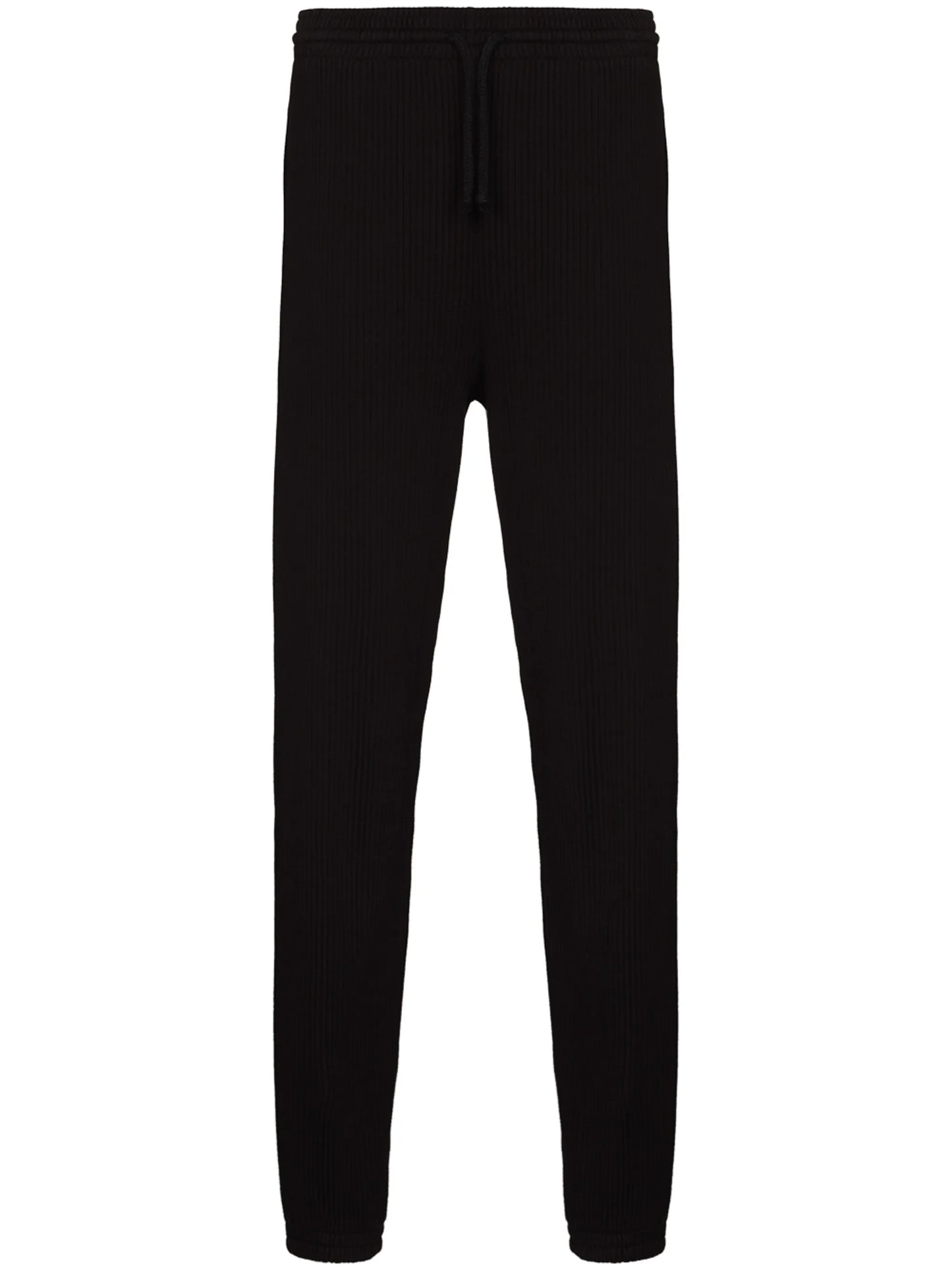 ribbed knitted track pants