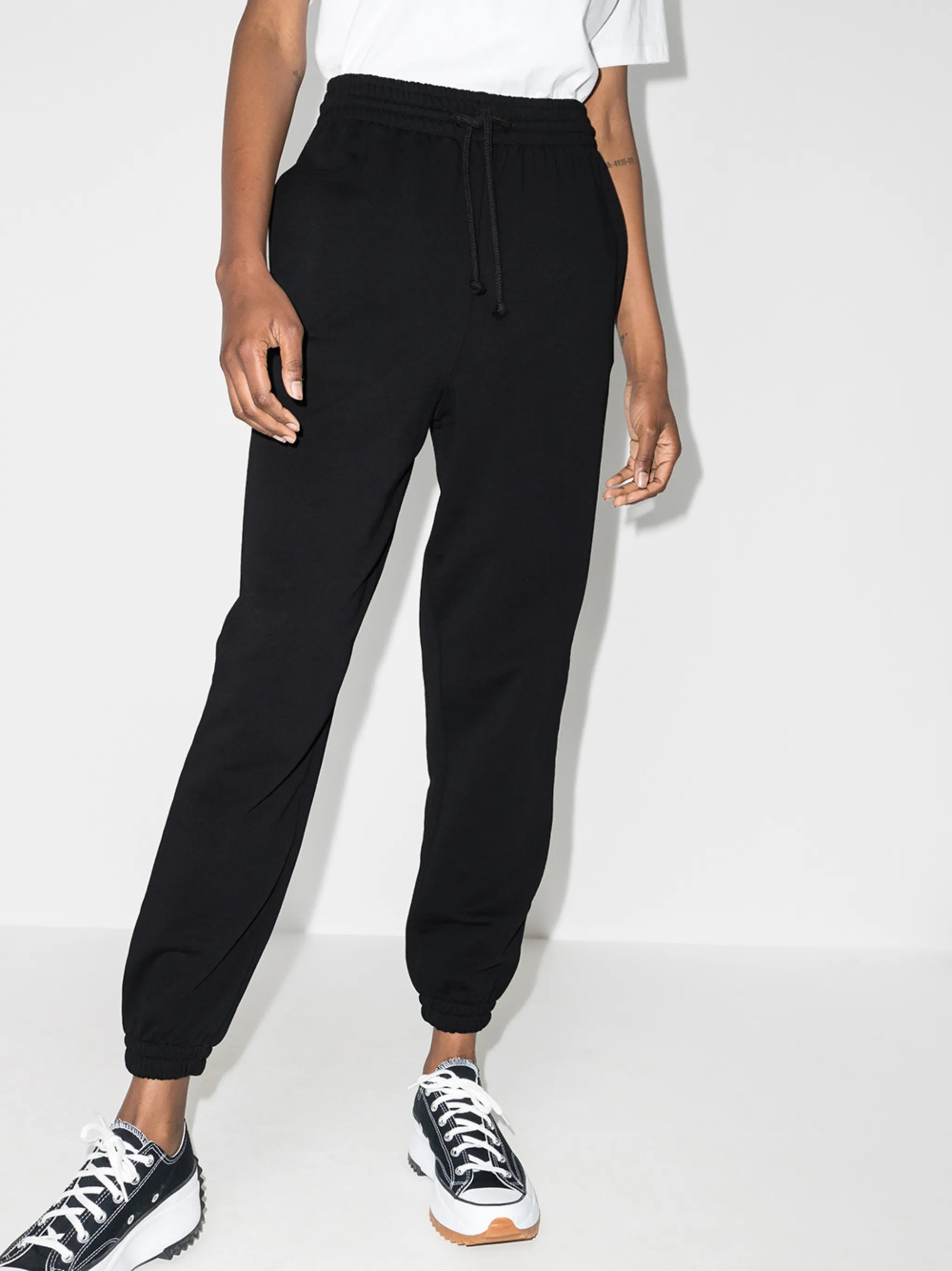 drawstring waist track pants