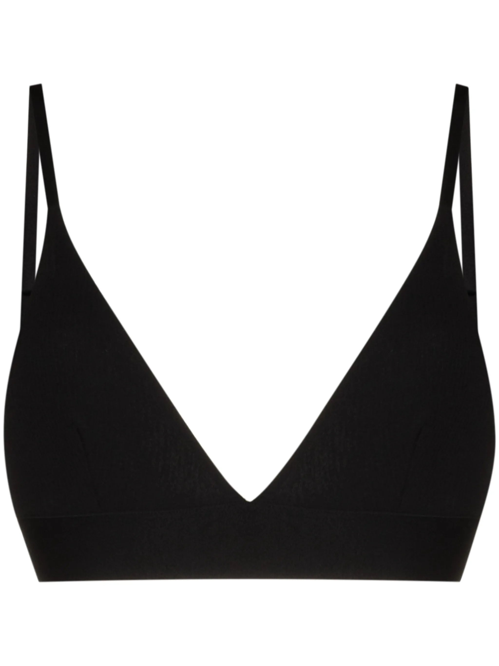 ribbed triangle bra