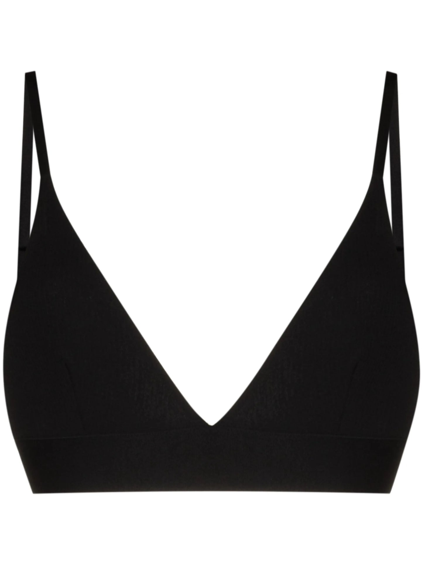 ribbed triangle bra