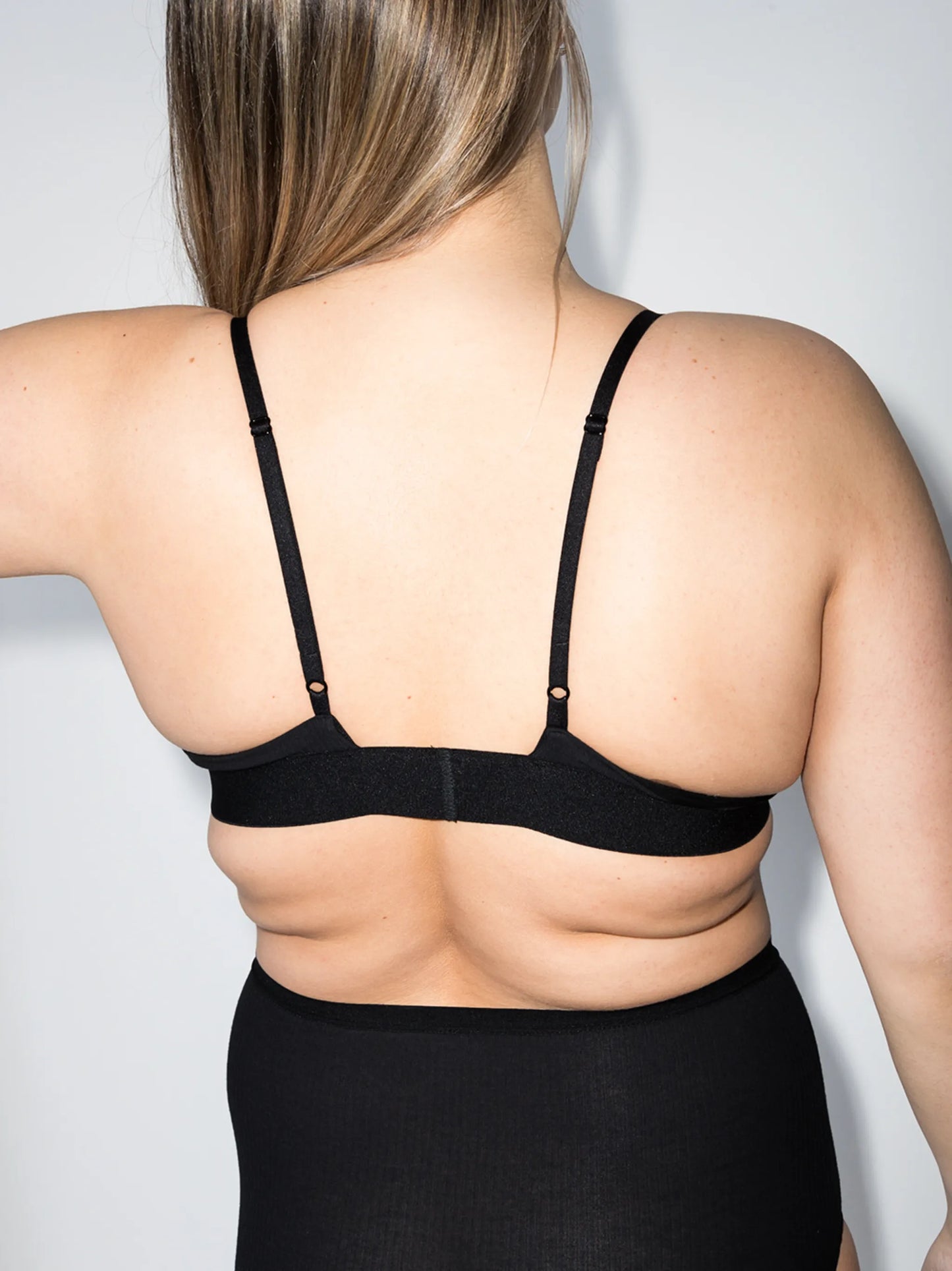 ribbed triangle bra
