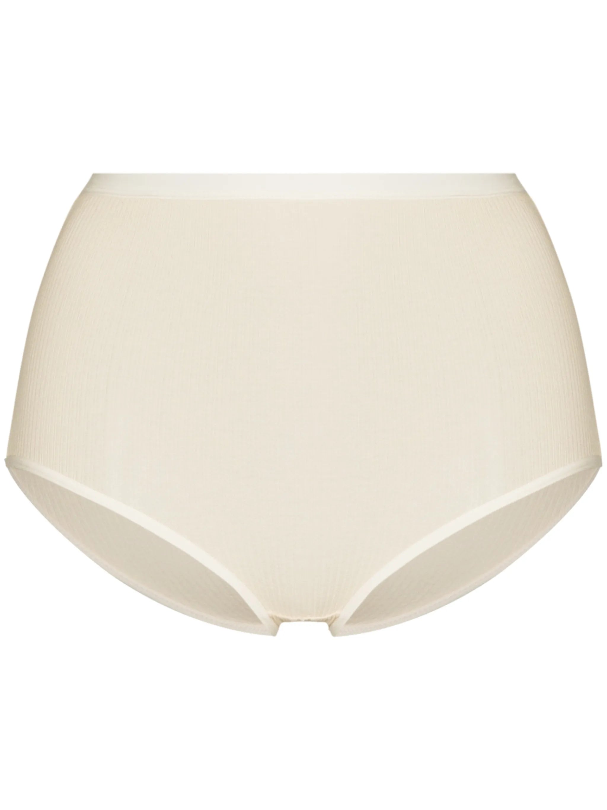 Bell ribbed high-waisted briefs