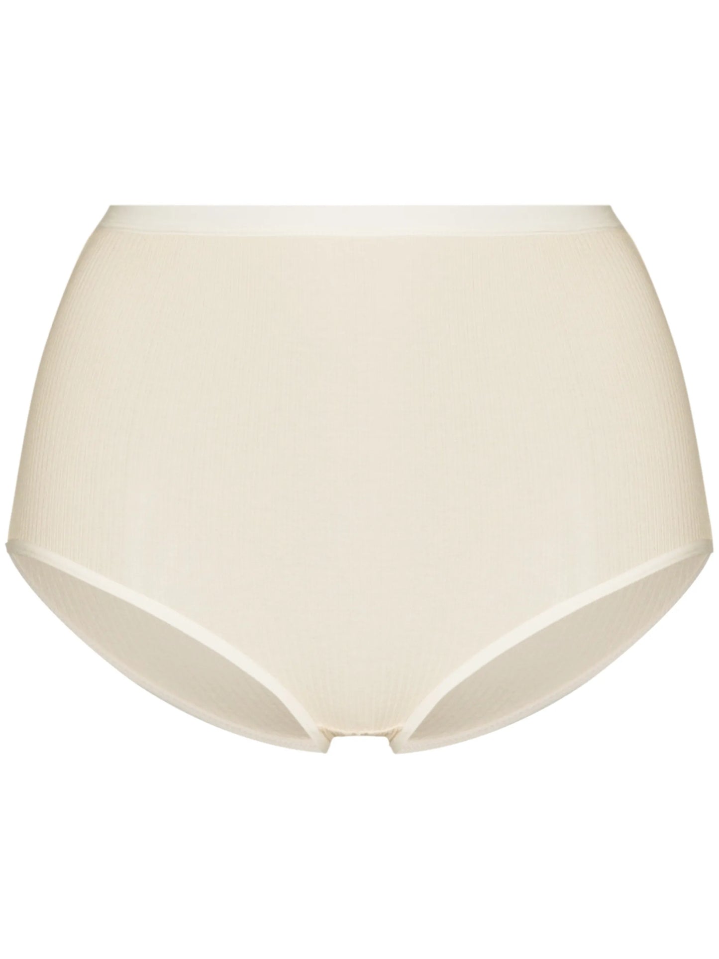 Bell ribbed high-waisted briefs
