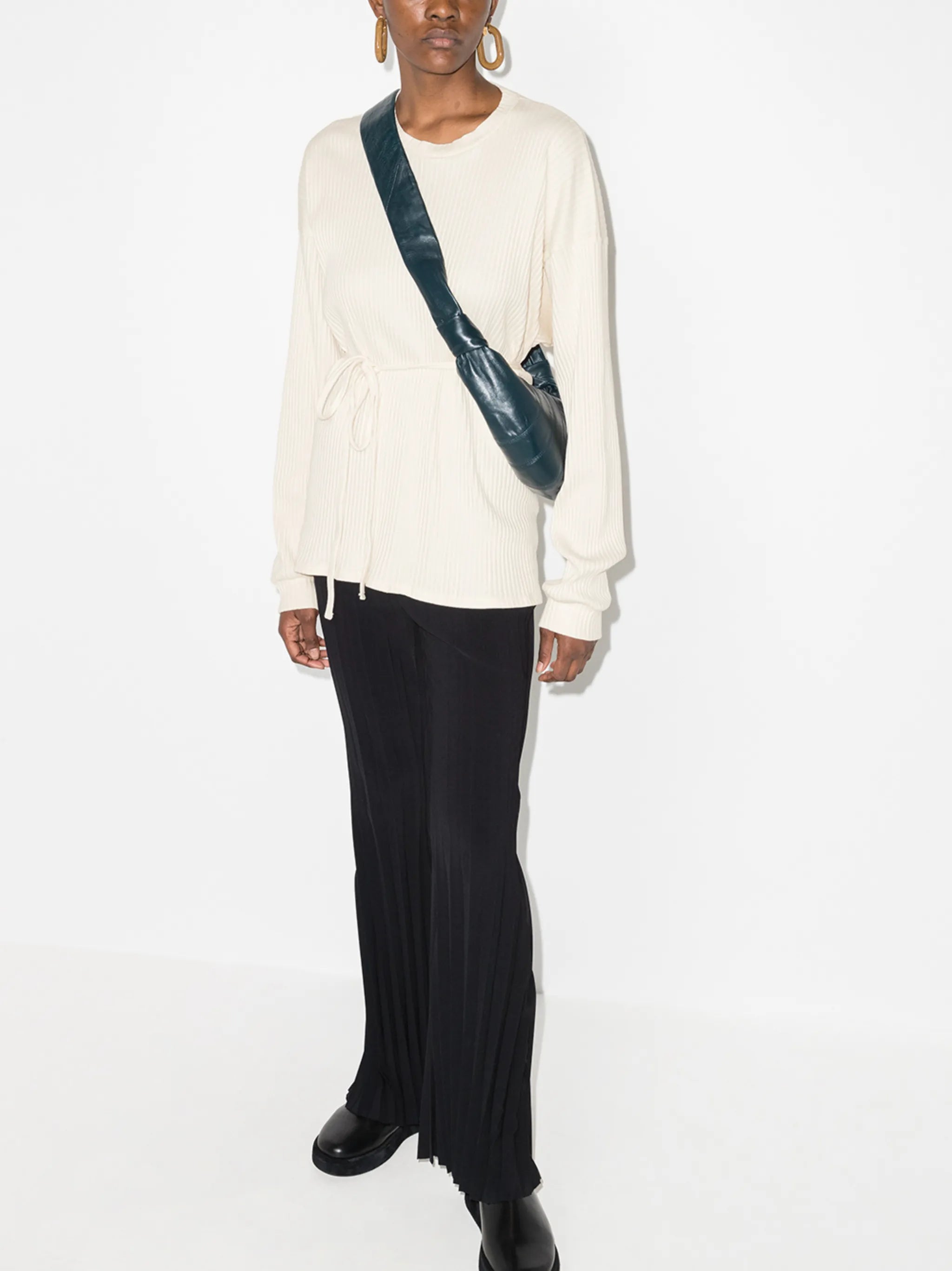 Shaw belted oversized sweatshirt