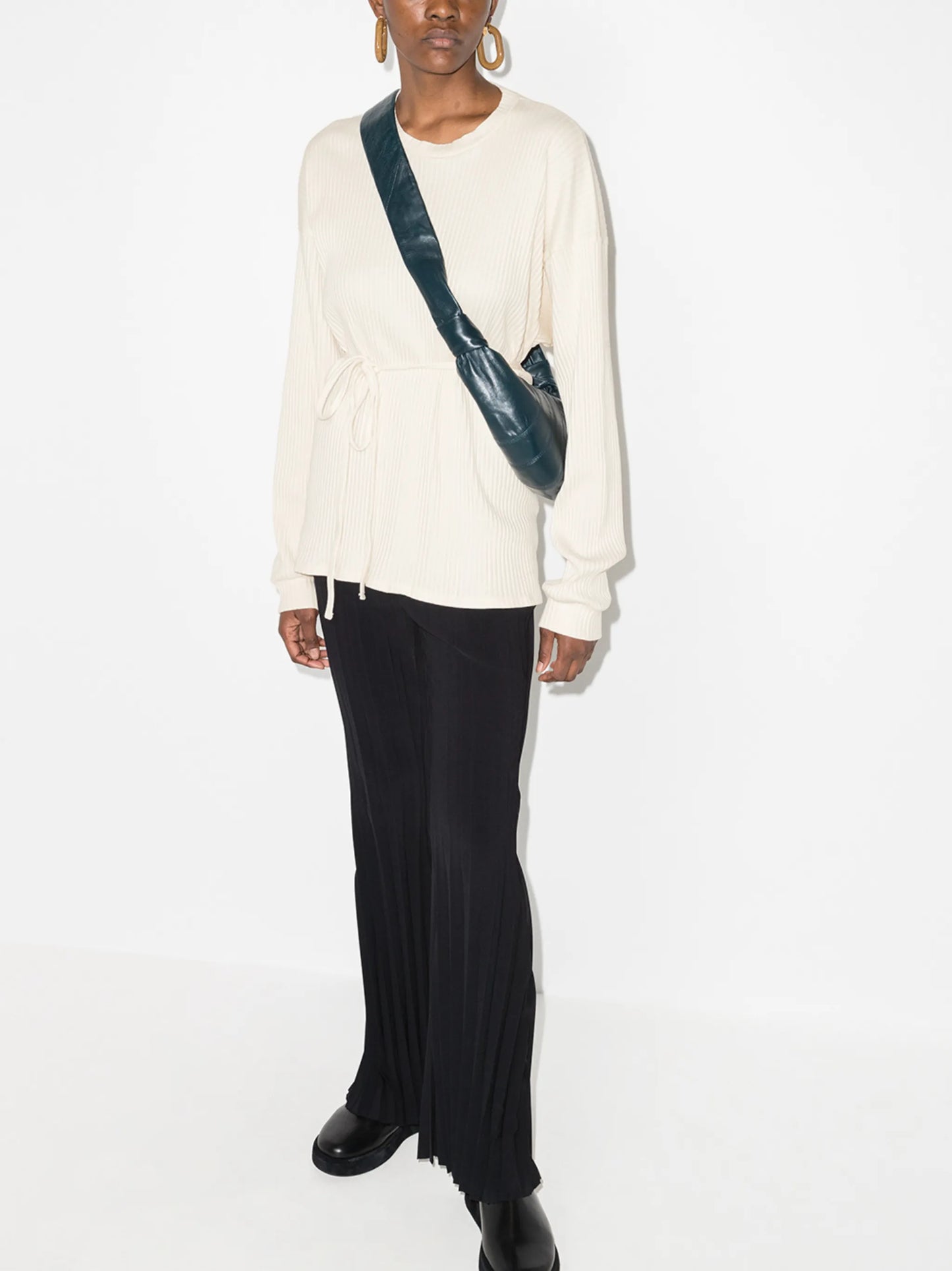 Shaw belted oversized sweatshirt