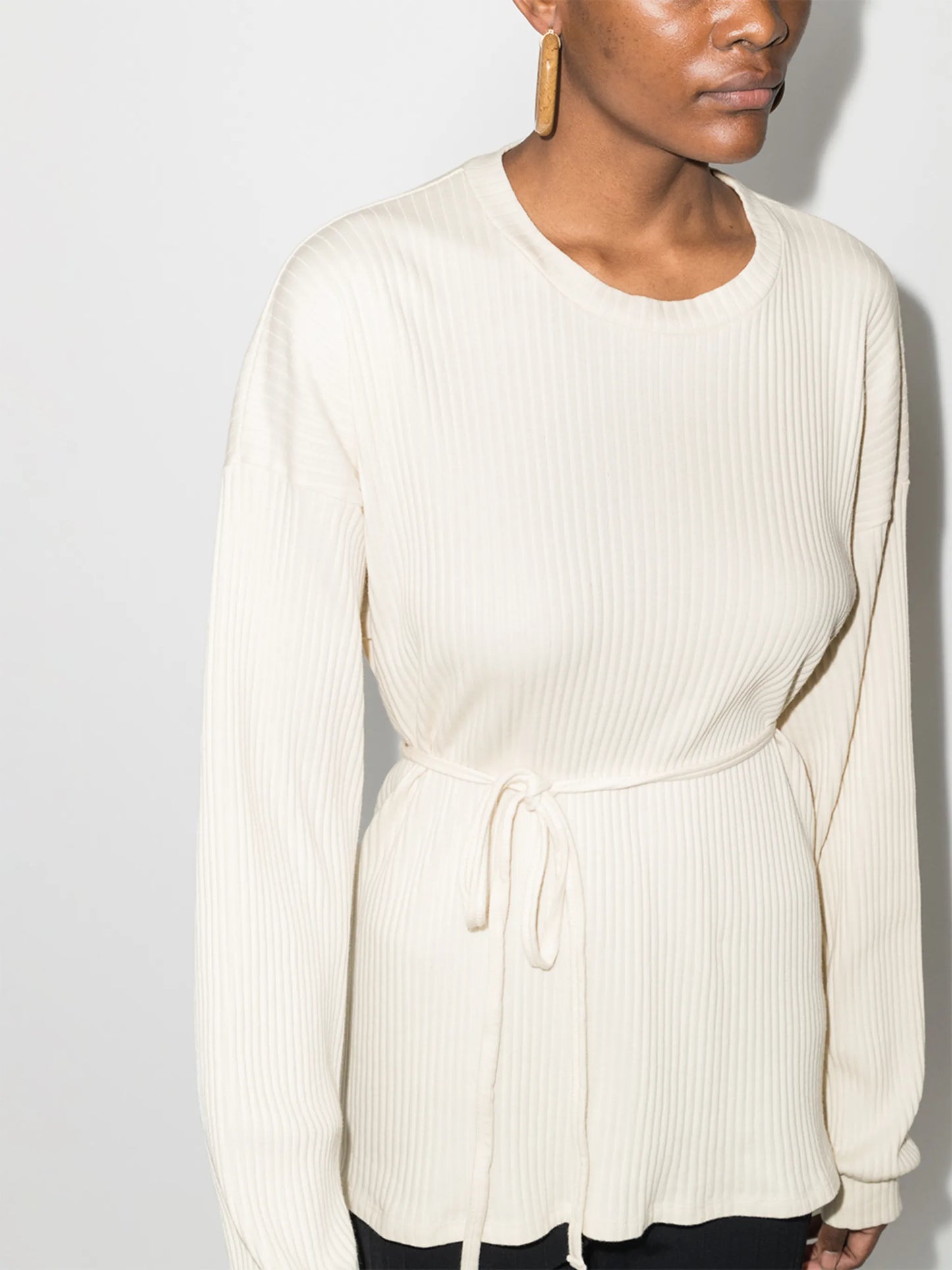 Shaw belted oversized sweatshirt