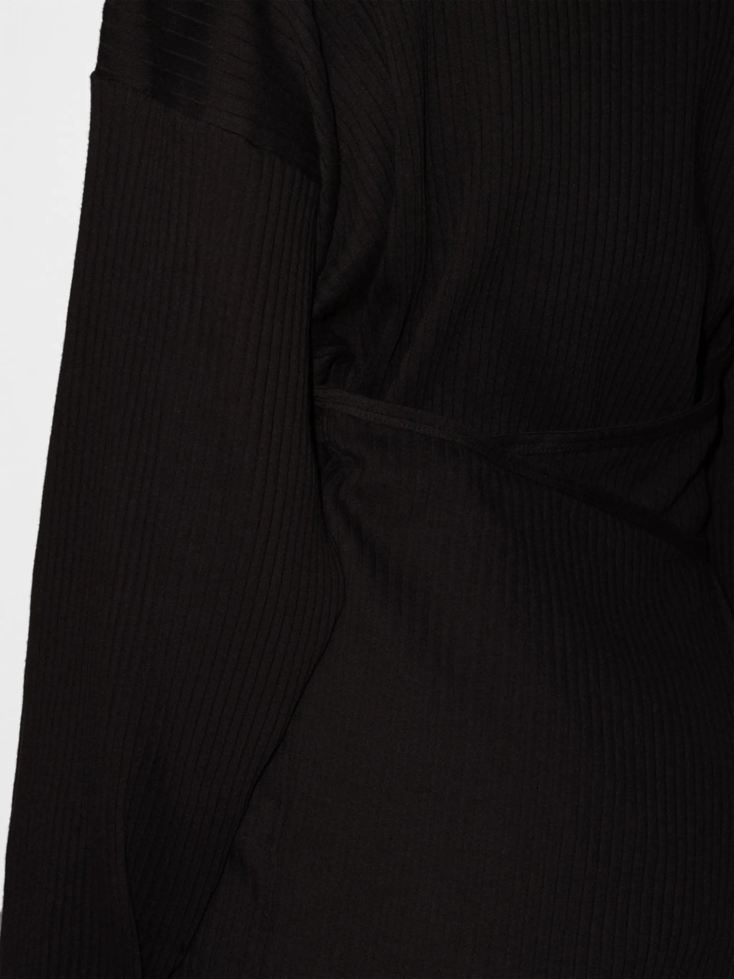 Shaw belted ribbed organic cotton sweatshirt