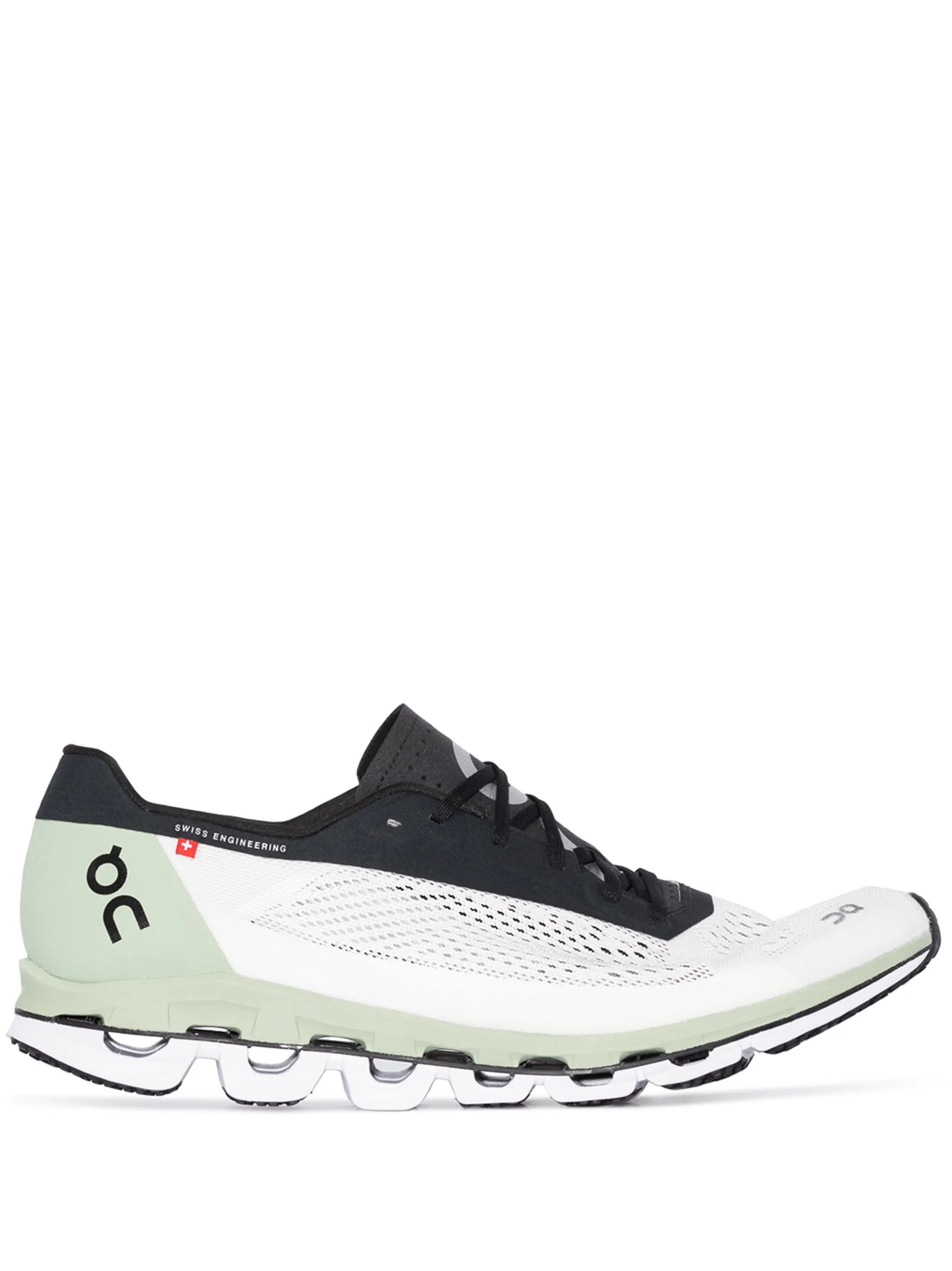 panelled mesh sneakers