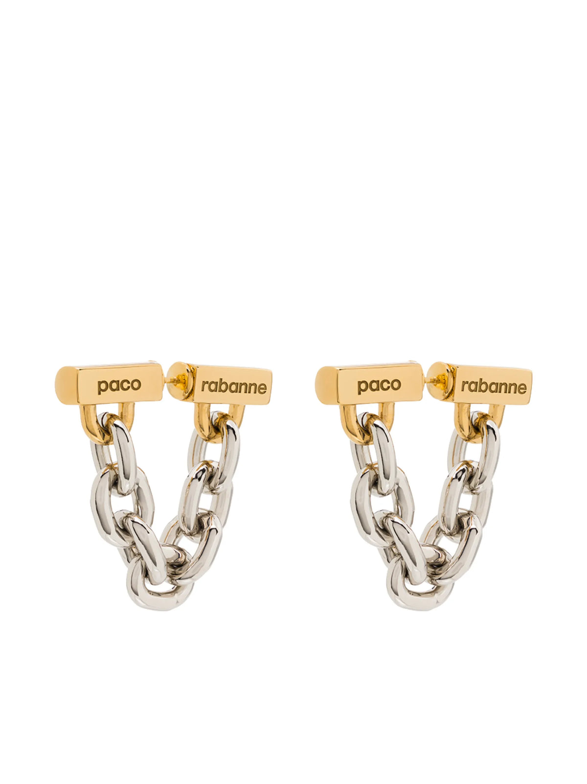 chain-link earrings