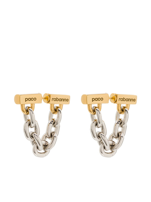 chain-link earrings