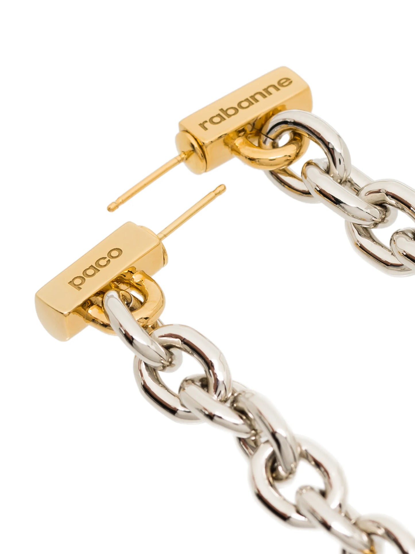 chain-link earrings