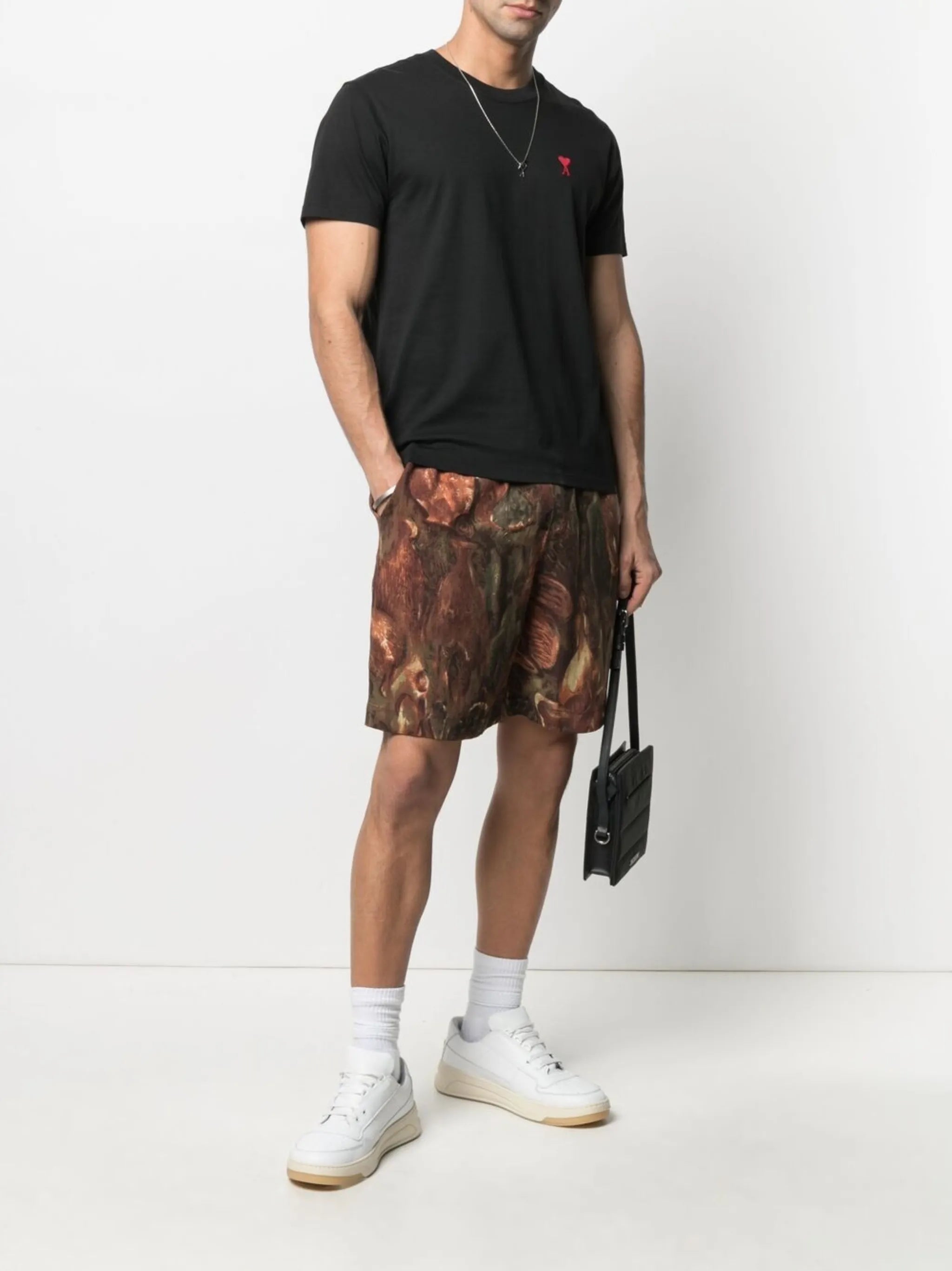 logo-embroidered short-sleeve T-shirt