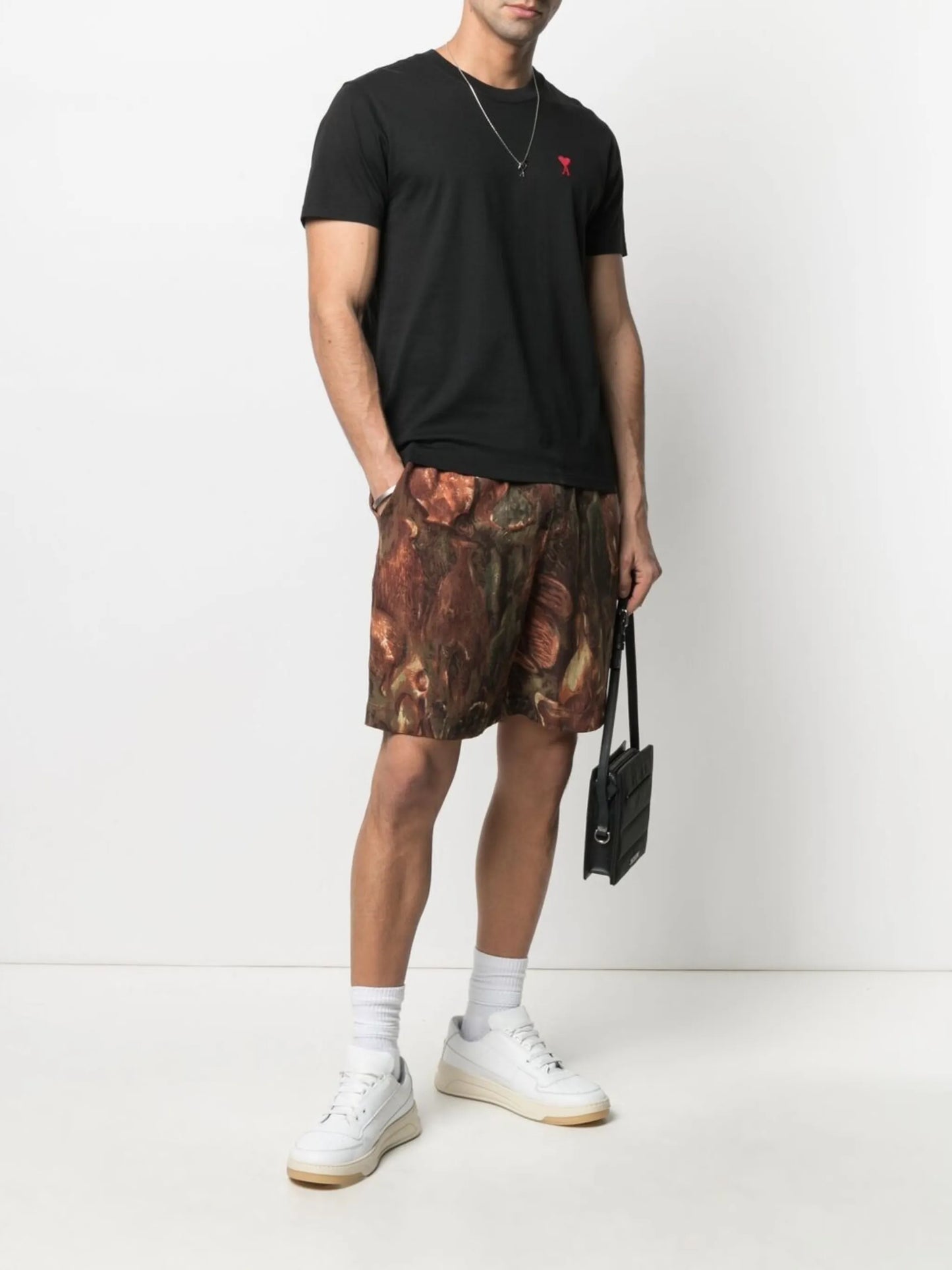 logo-embroidered short-sleeve T-shirt