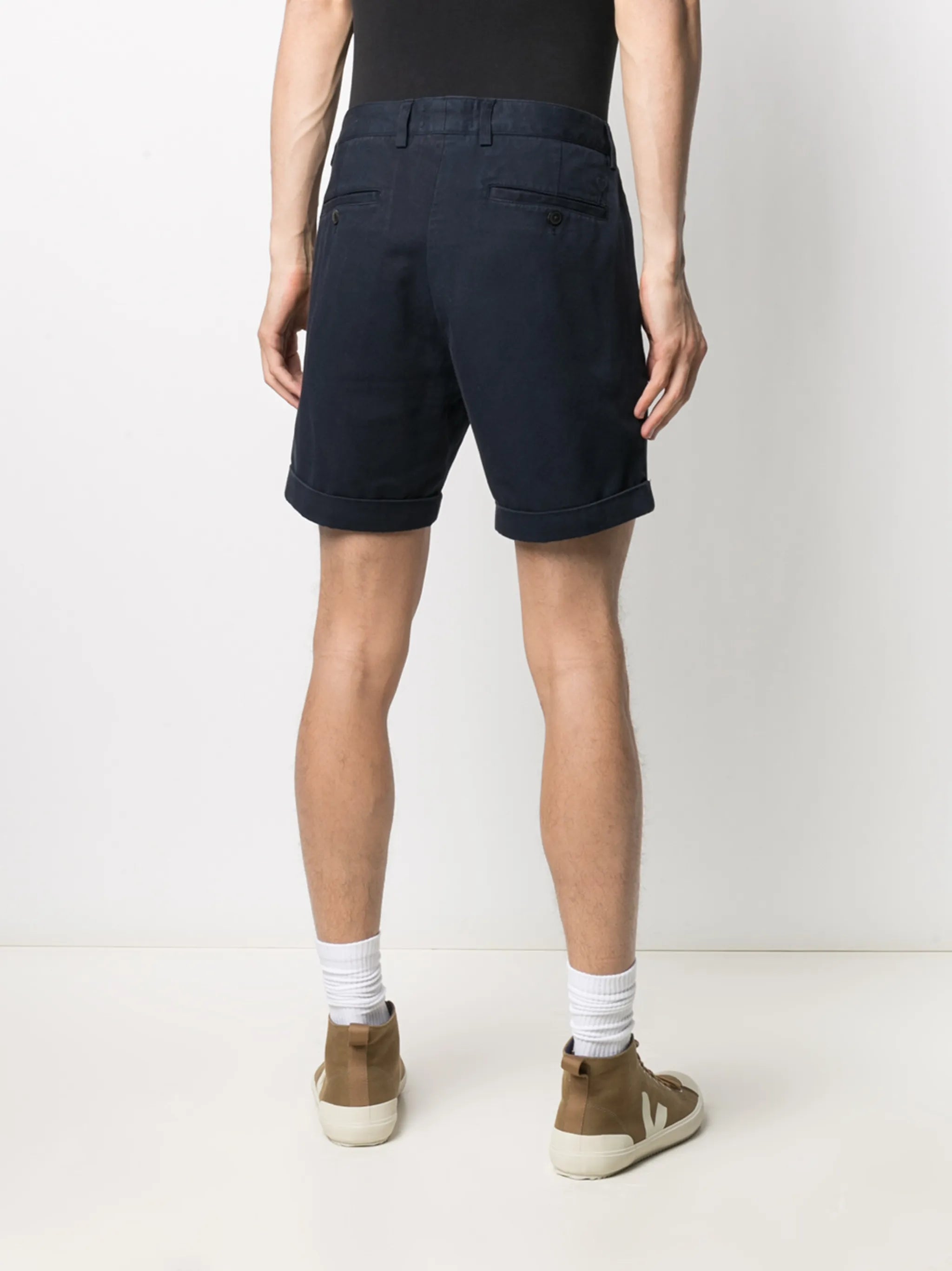turn-up hem chino shorts