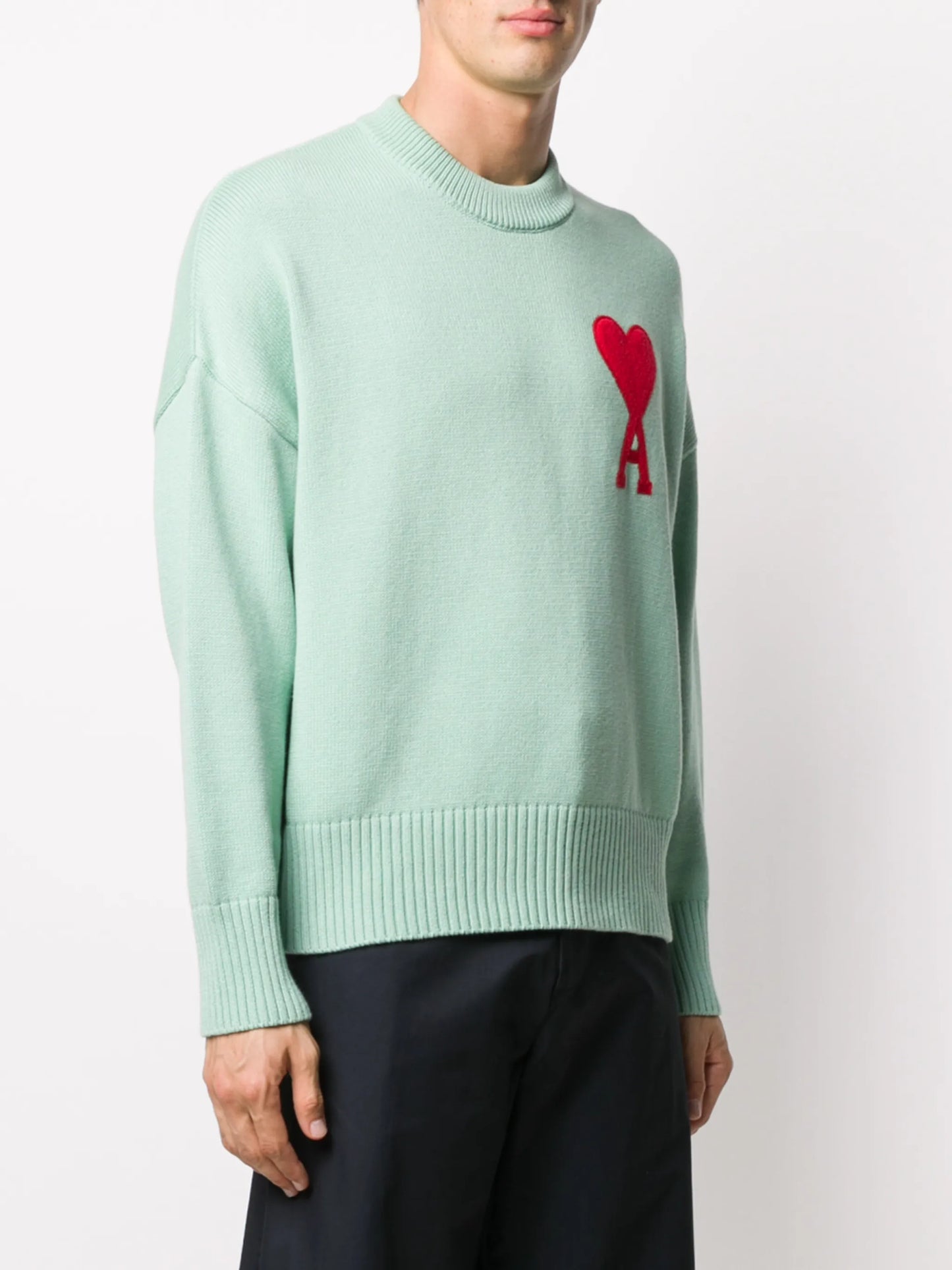 oversize Ami de Coeur logo patch jumper
