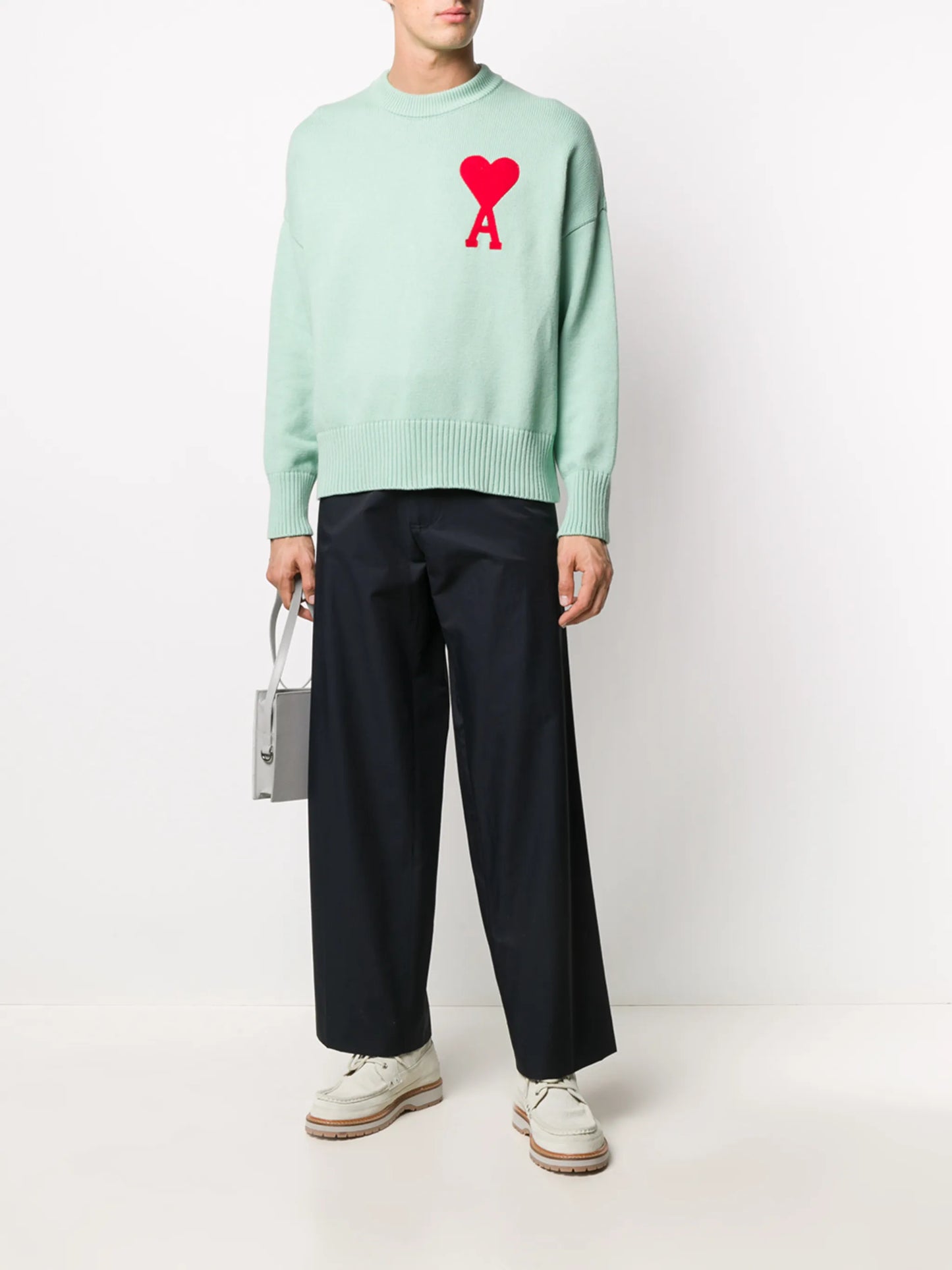 oversize Ami de Coeur logo patch jumper