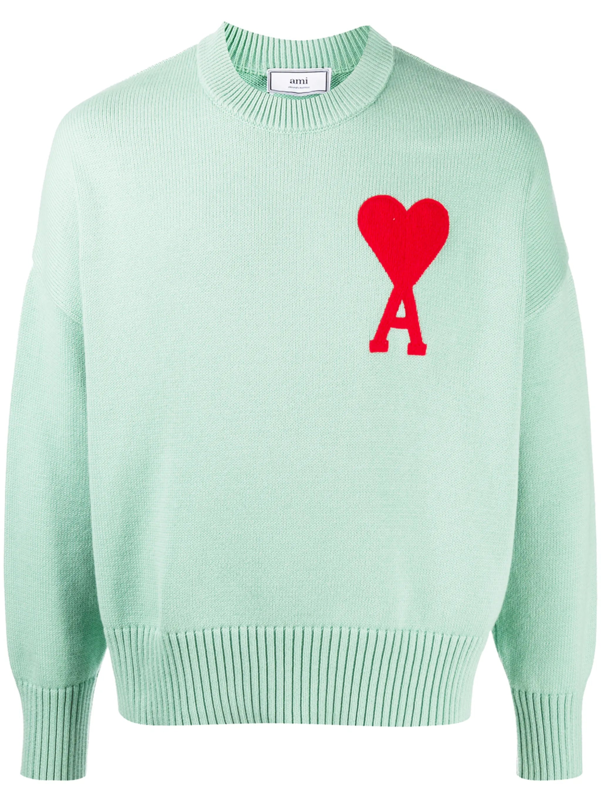 oversize Ami de Coeur logo patch jumper