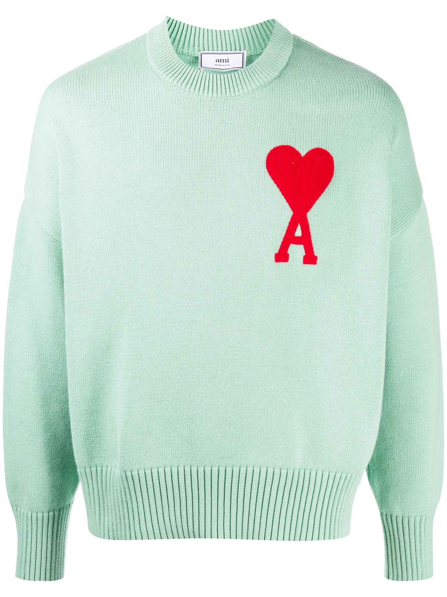 oversize Ami de Coeur logo patch jumper