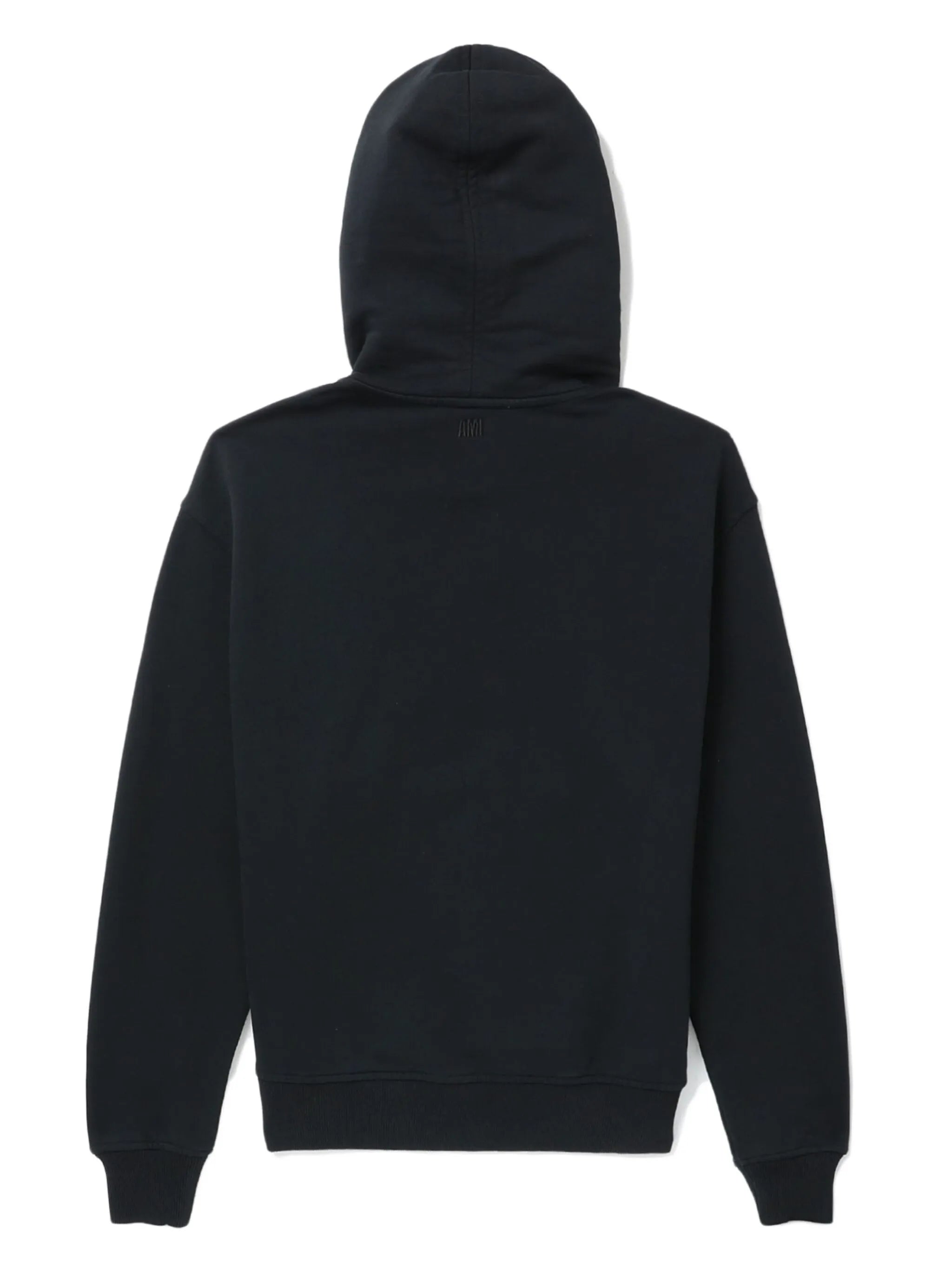 logo-embroidered drawstring hoodie