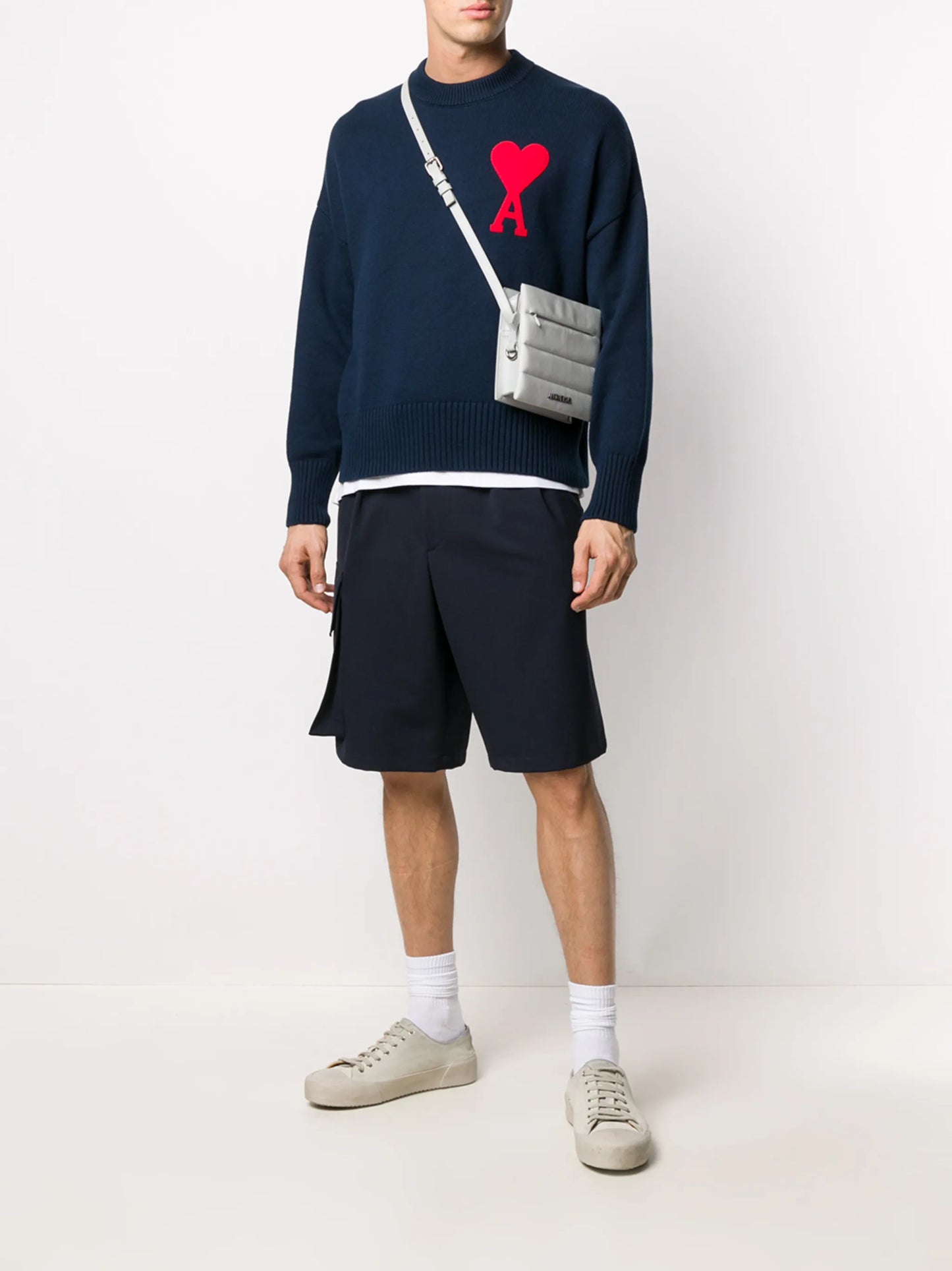 oversize Ami de Coeur logo patch jumper