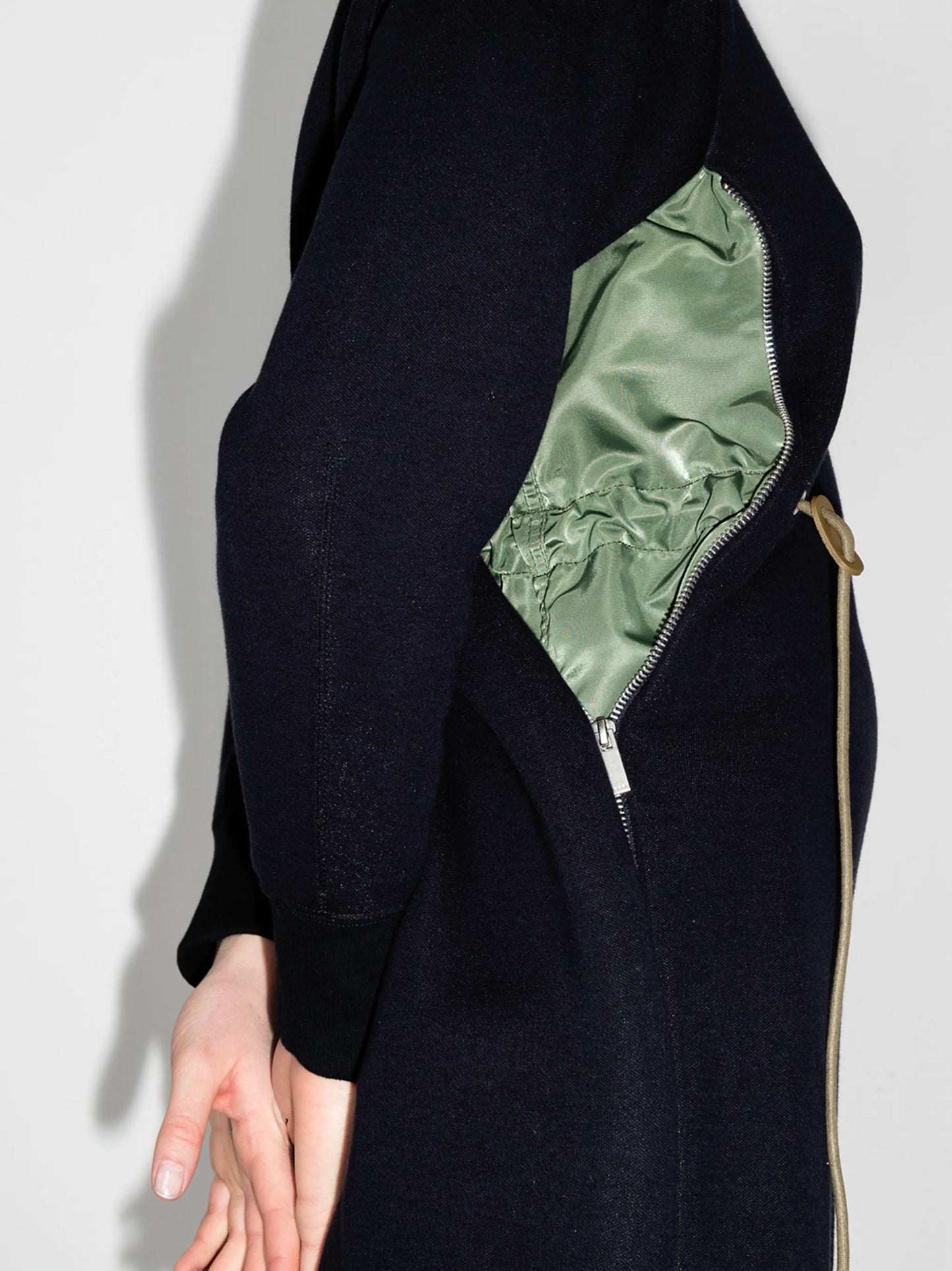 panelled A-line mini dress