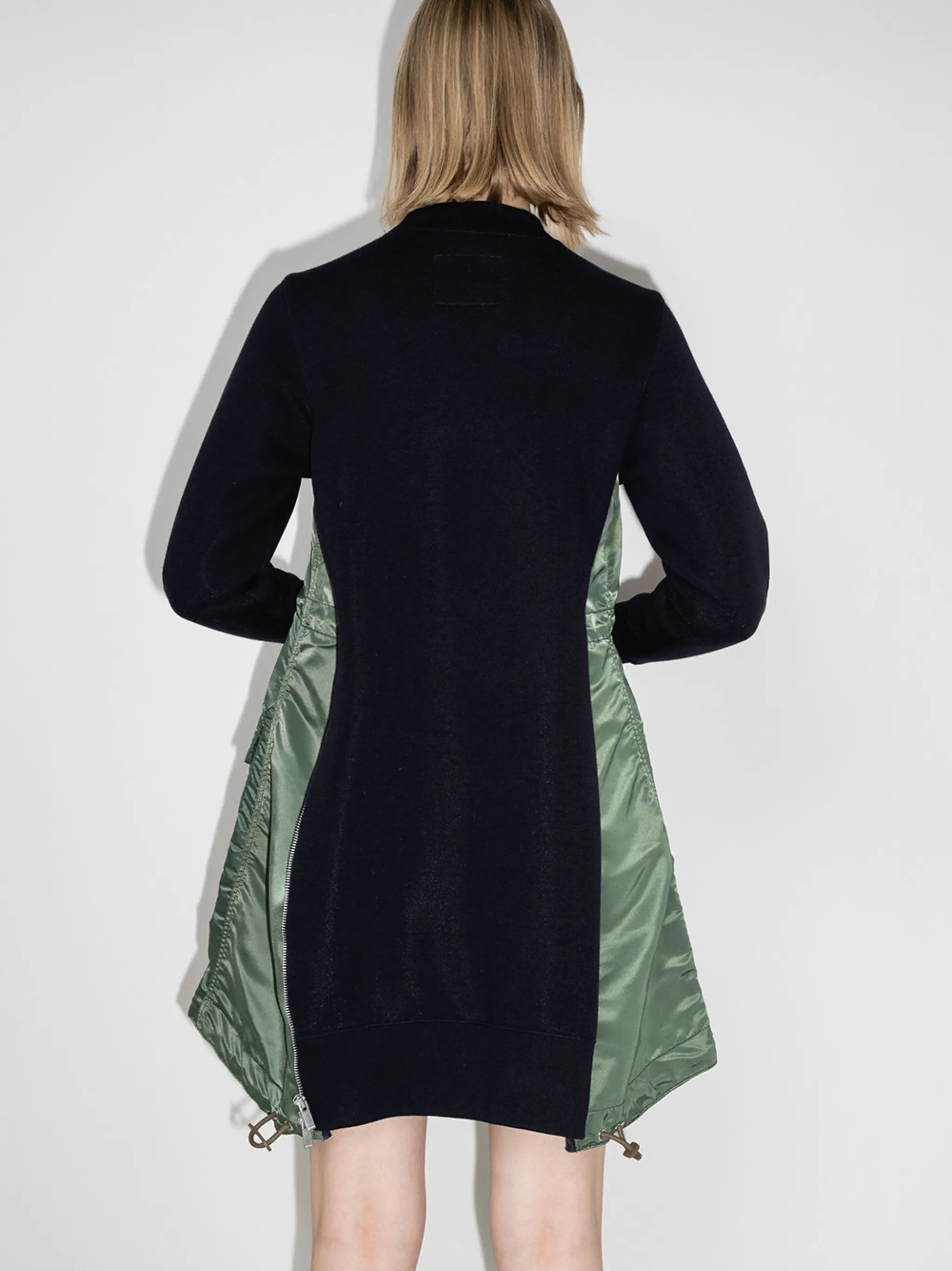 panelled A-line mini dress