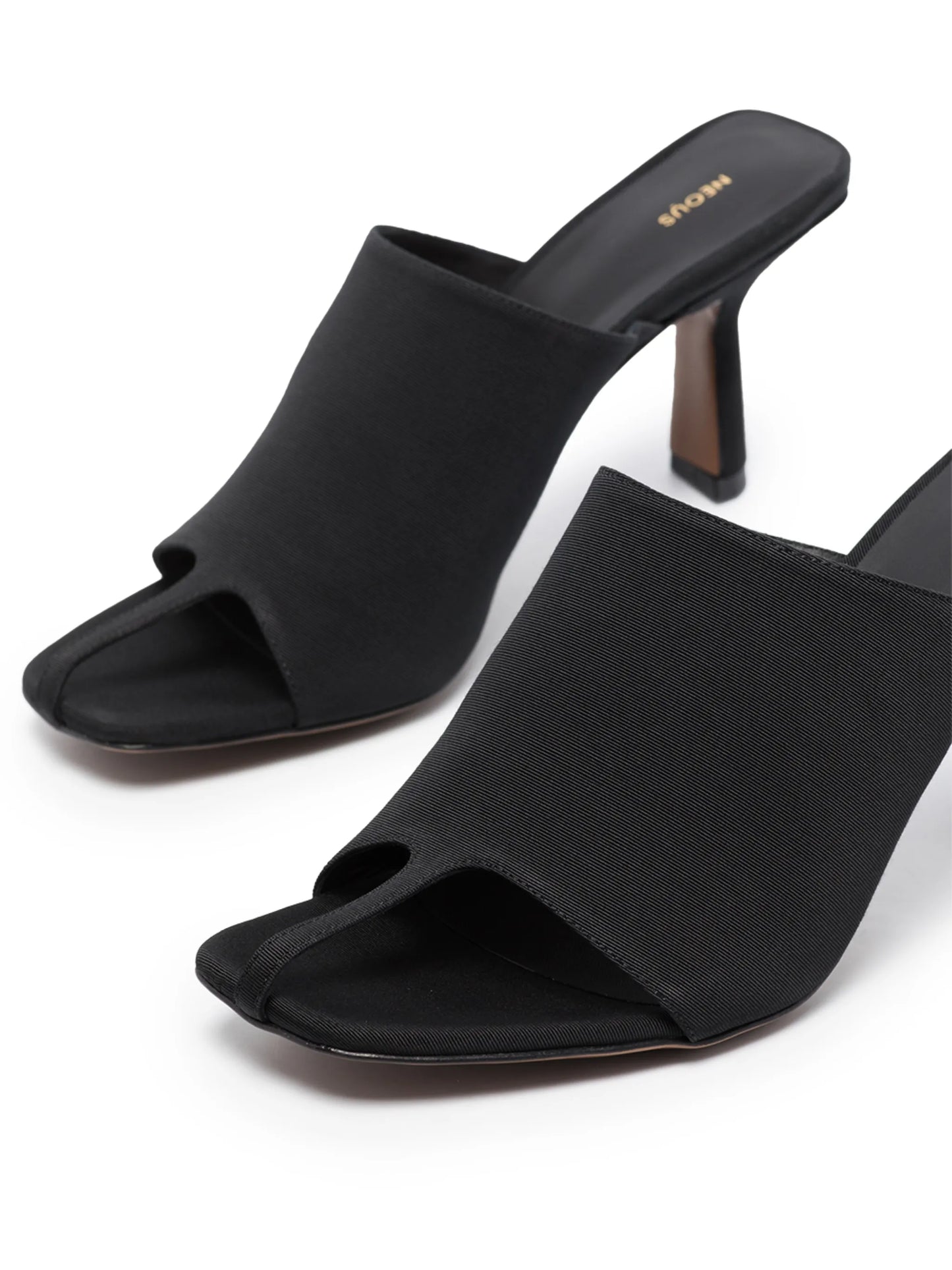 Jumel 80mm square-toe thong mules