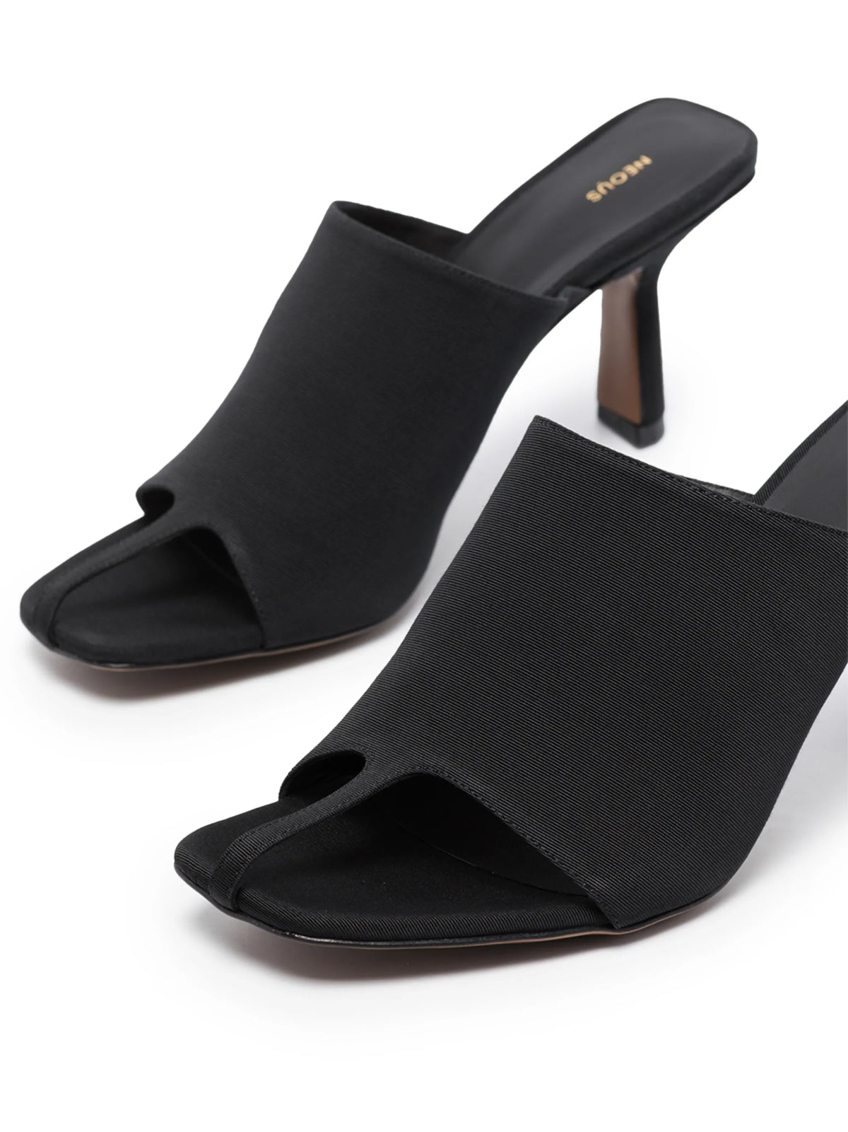 Jumel 80mm square-toe thong mules