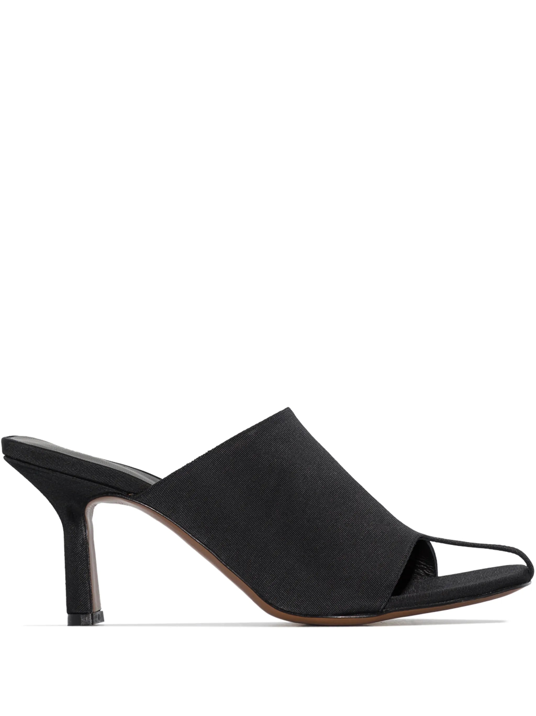 Jumel 80mm square-toe thong mules
