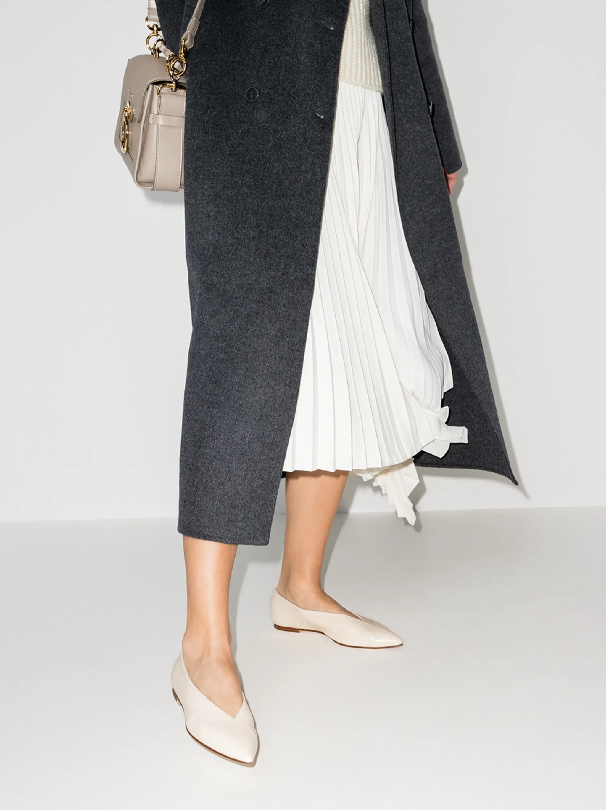 Moa leather ballet flats