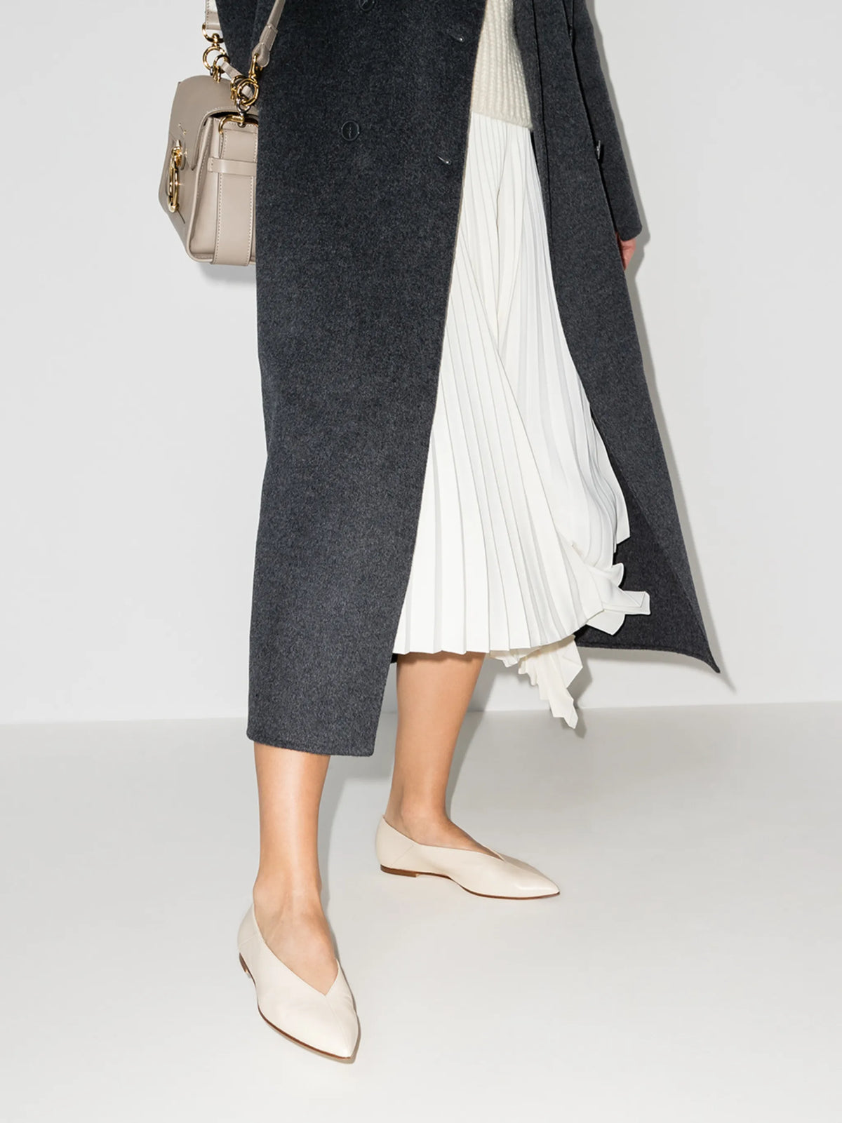 Moa leather ballet flats