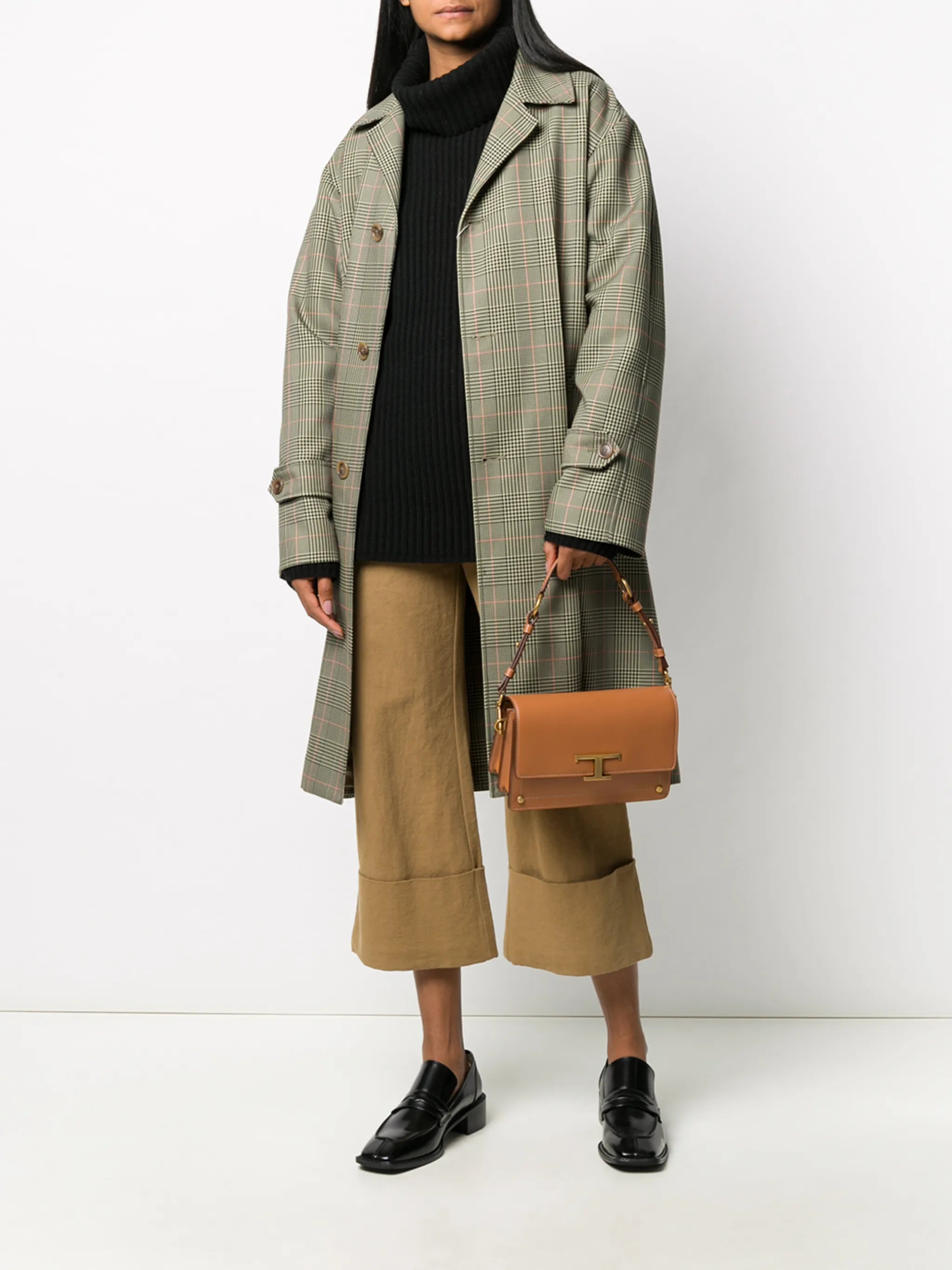 mini T logo satchel