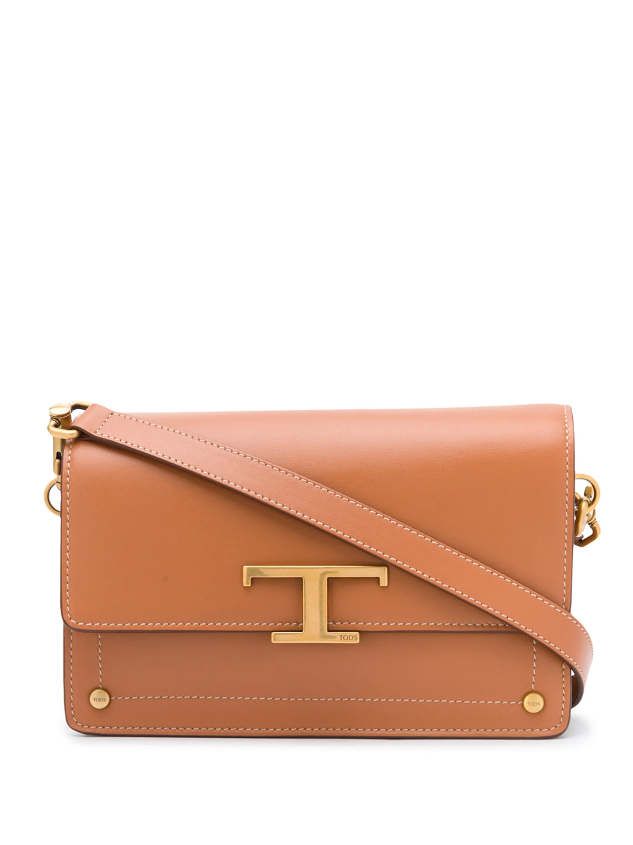 mini T logo satchel