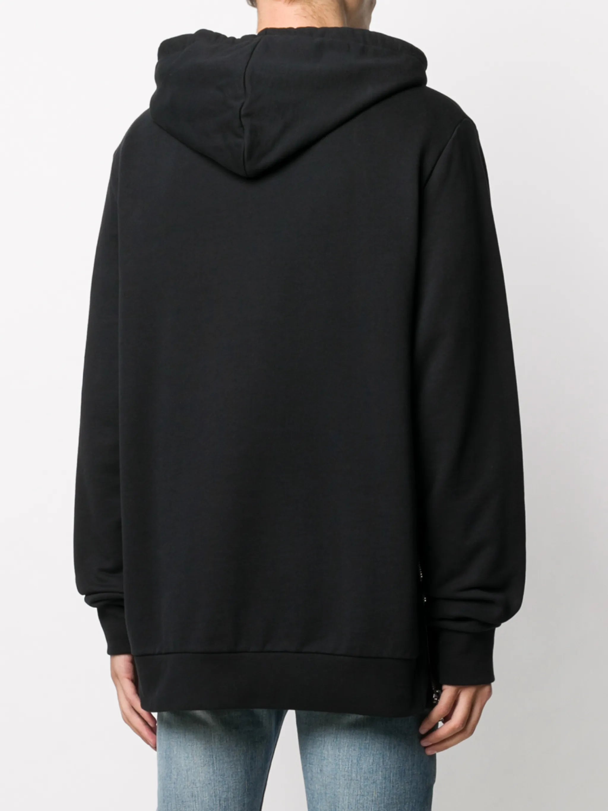 logo-print drawstring hoodie