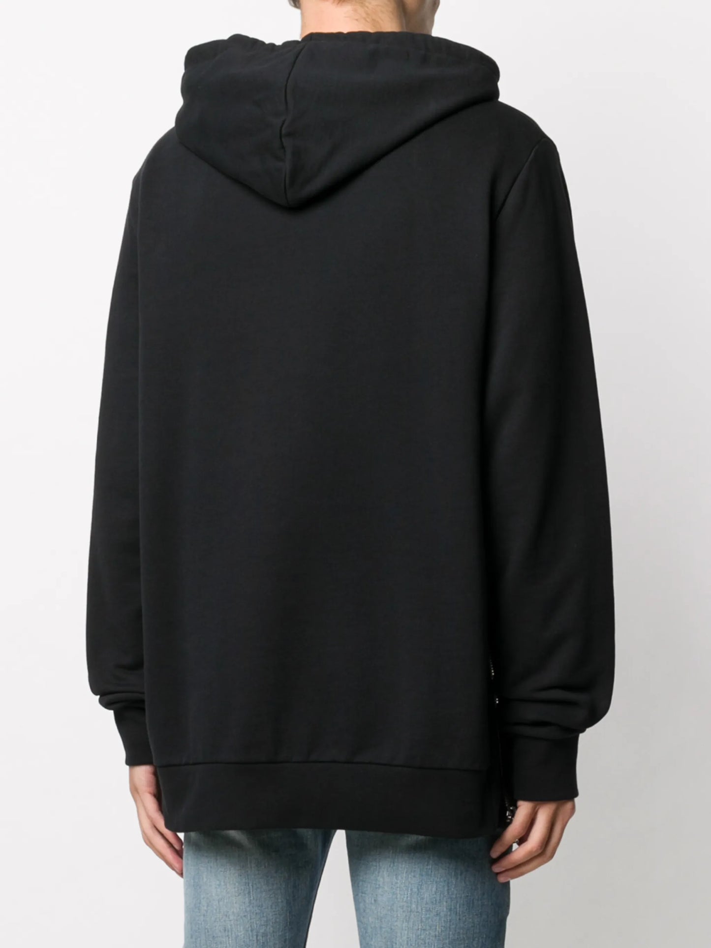 logo-print drawstring hoodie
