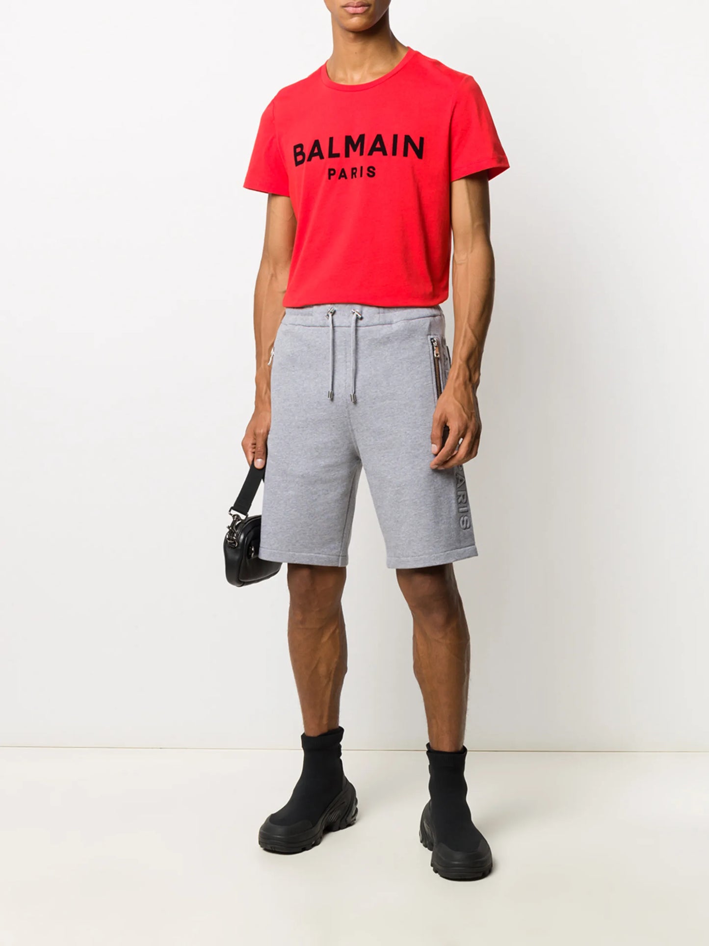 logo embossed bermuda shorts