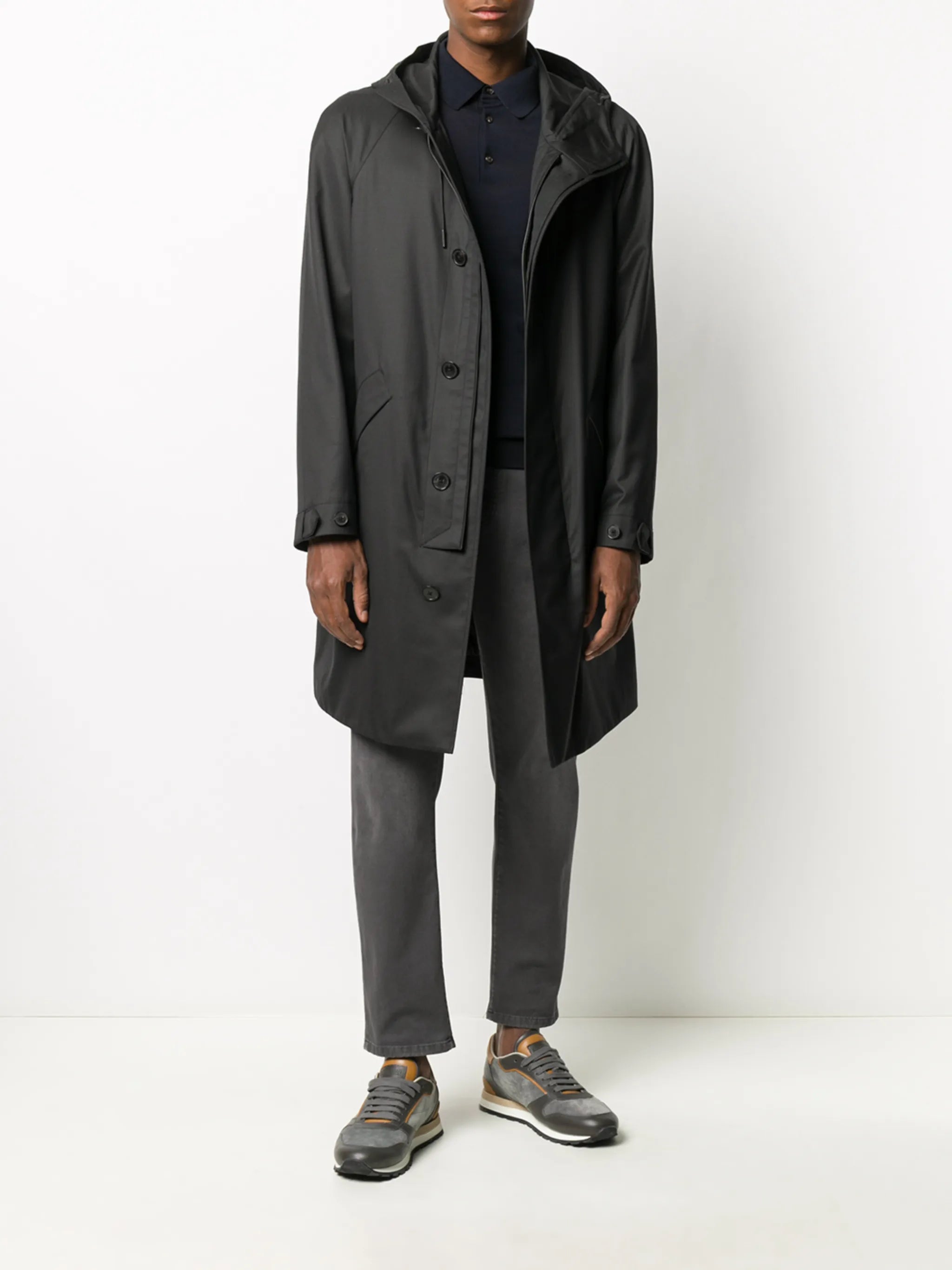 hooded coat