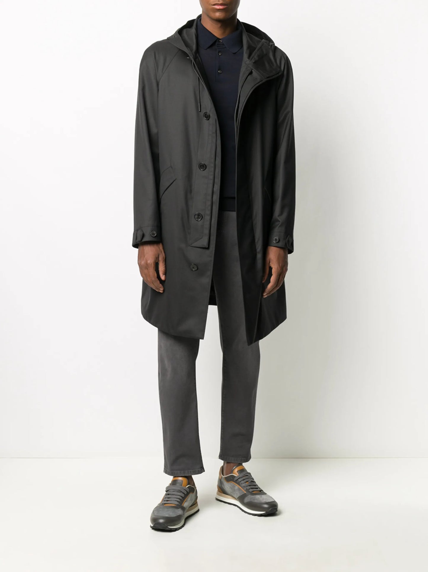hooded coat