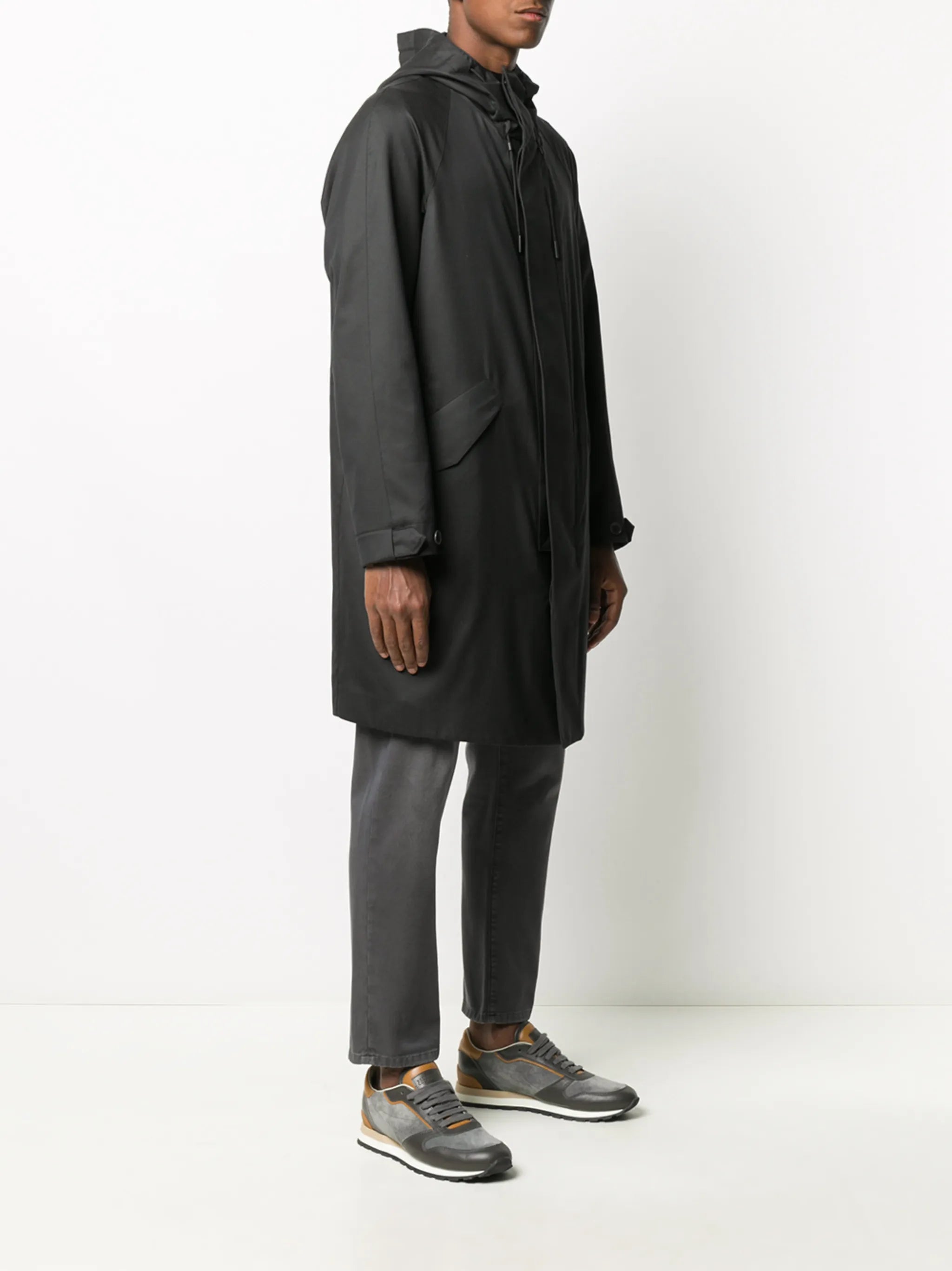 hooded coat