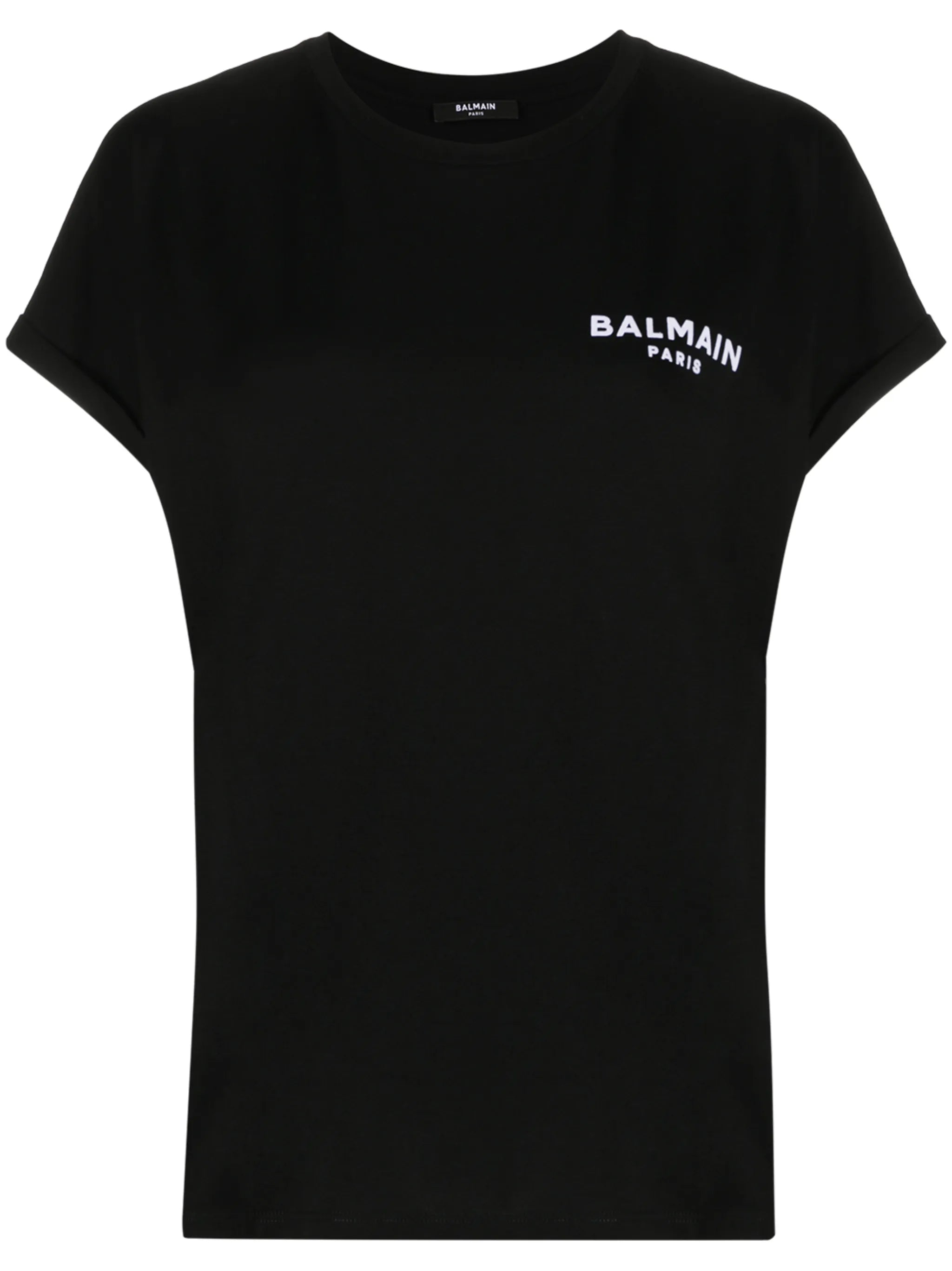 small flocked logo T-shirt