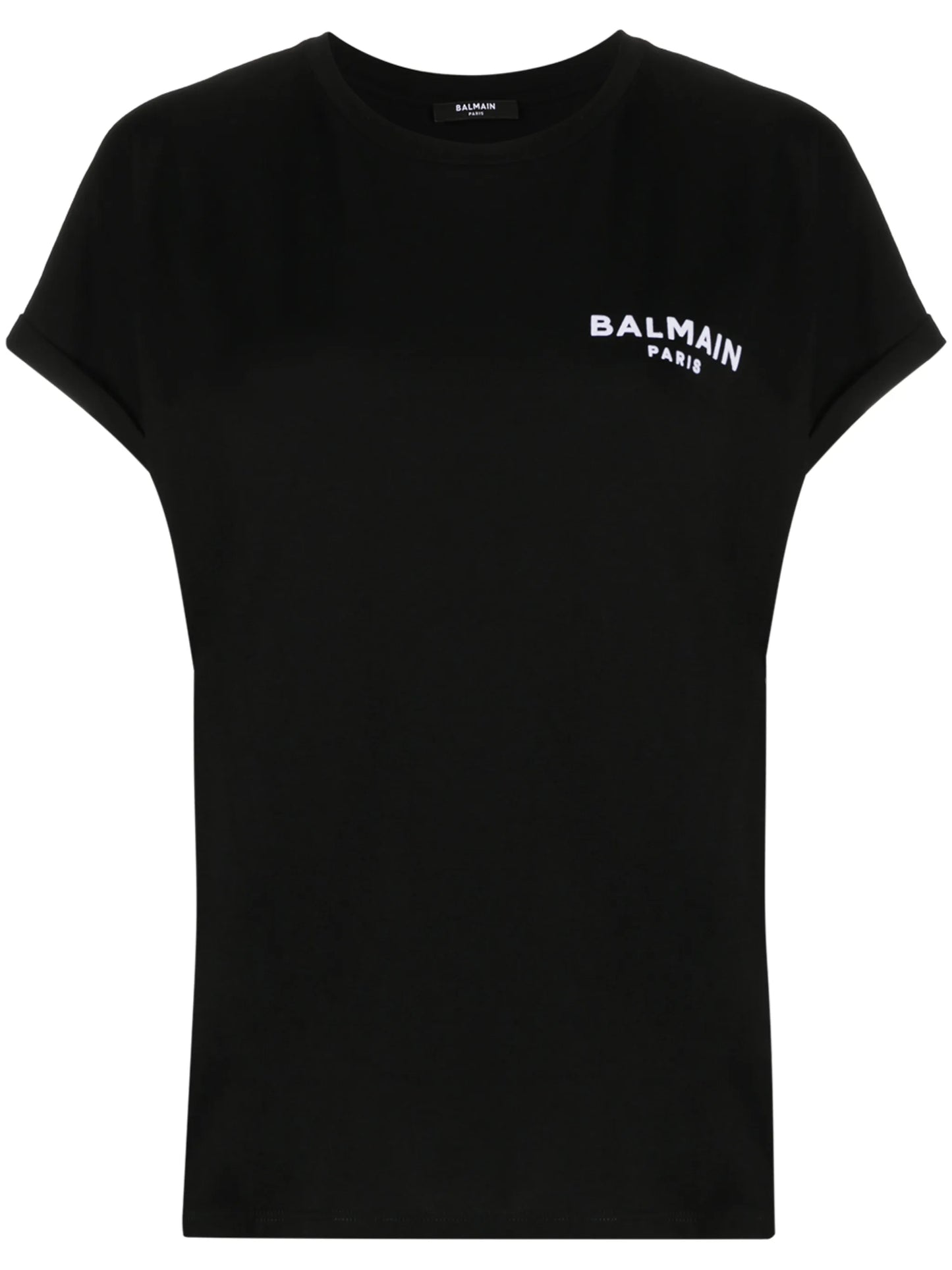 small flocked logo T-shirt
