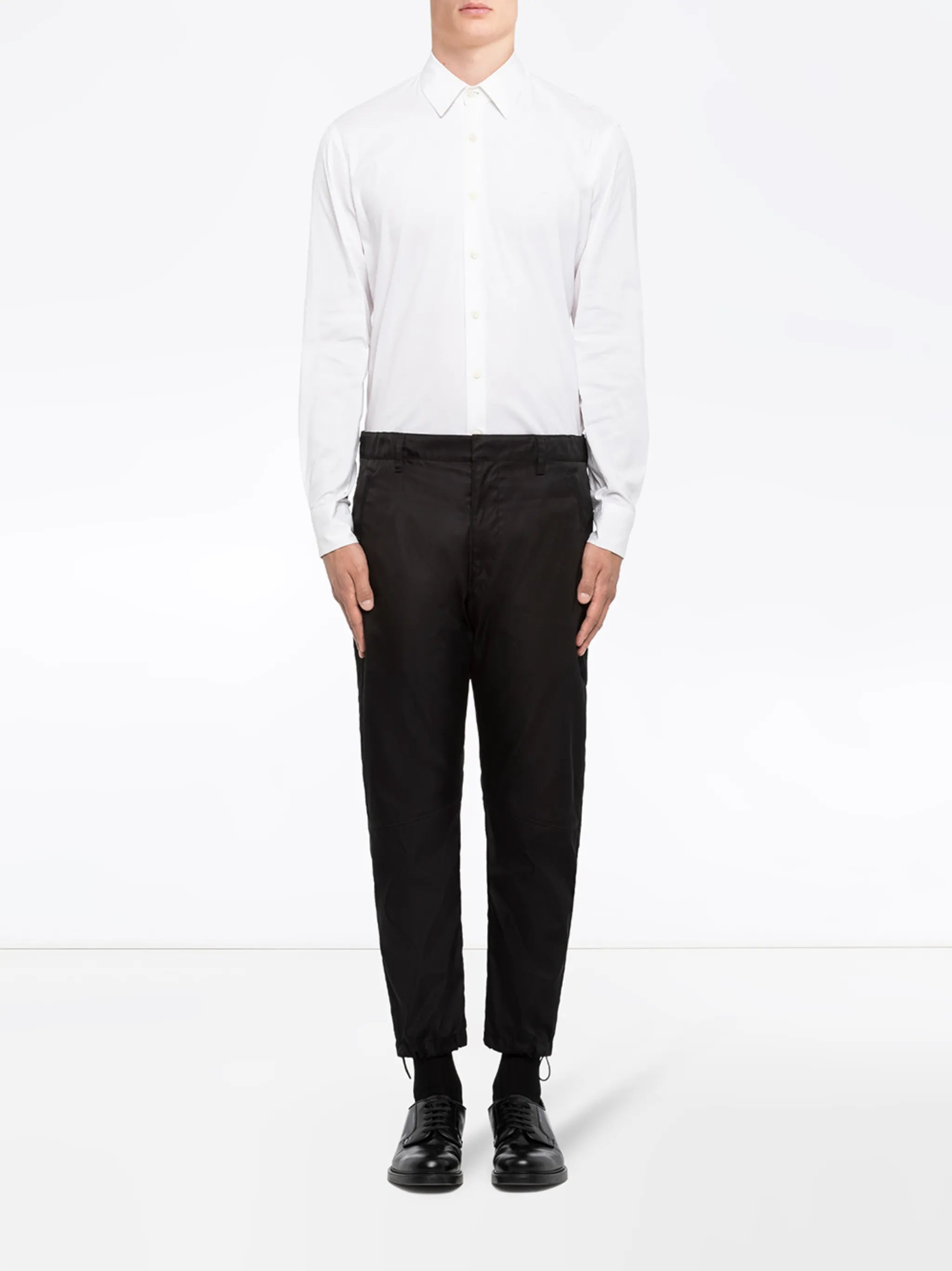 Re-Nylon logo-plaque track pants
