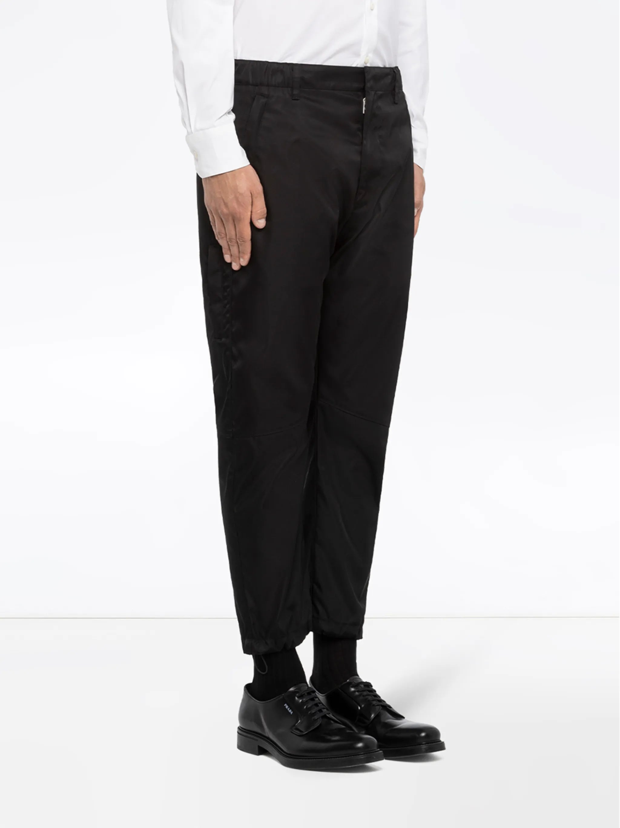 Re-Nylon logo-plaque track pants