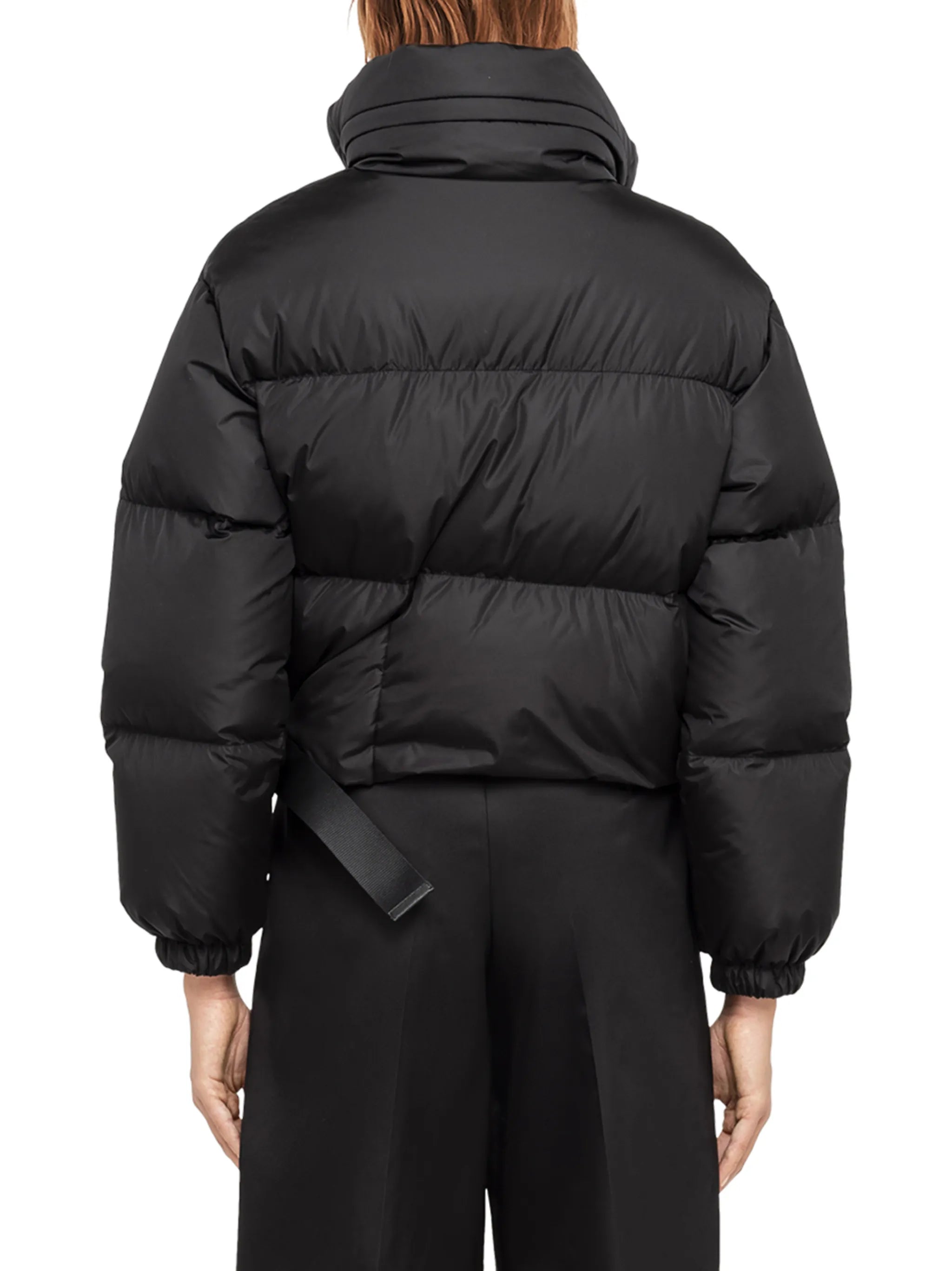 Re-Nylon off-centre padded jacket