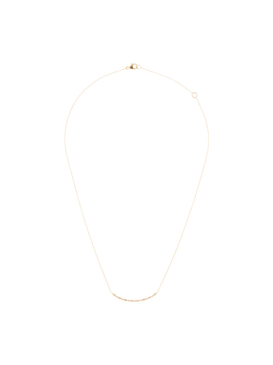 14kt baguette-cut diamond necklace