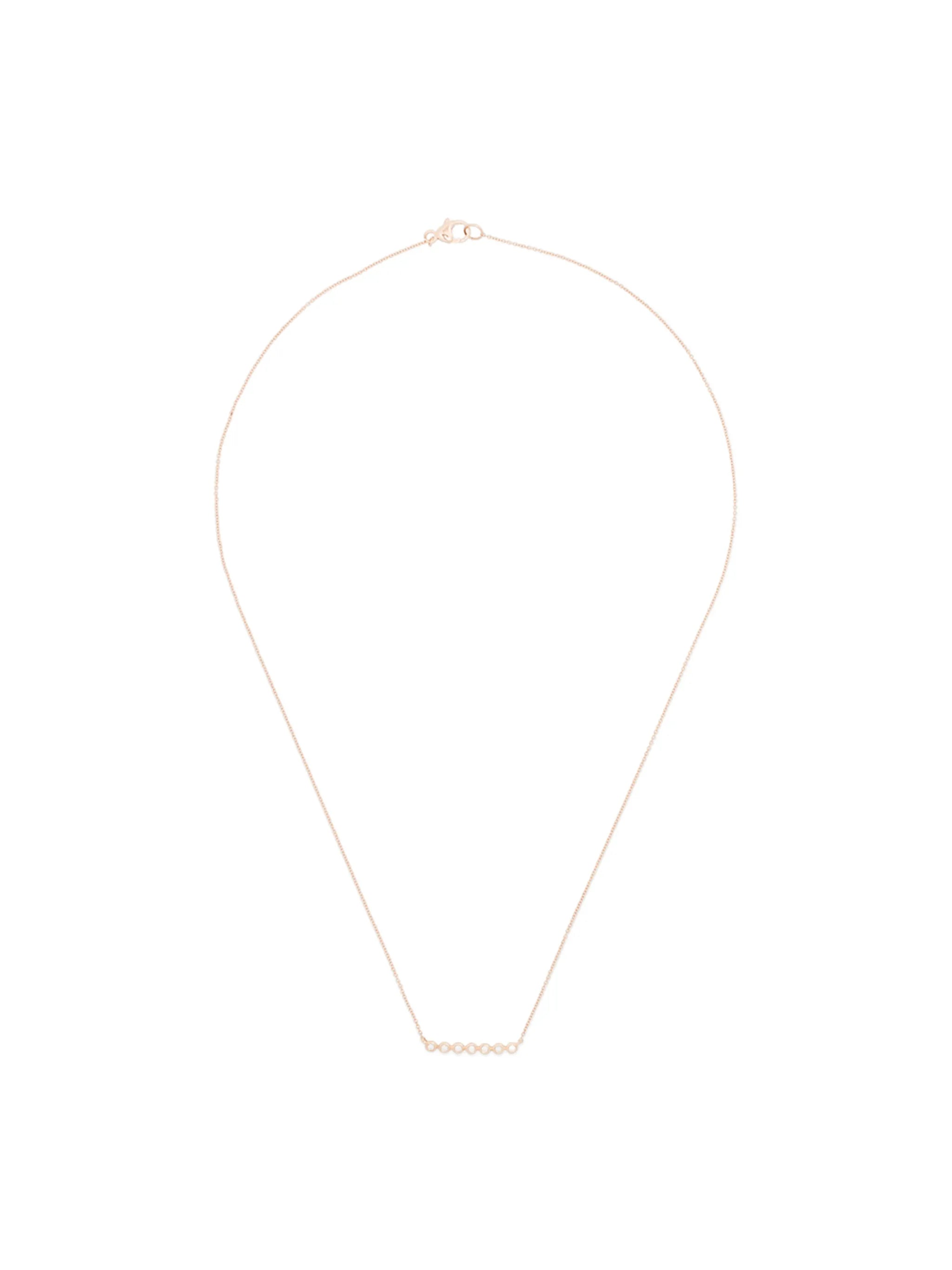 Lulu Jack 14kt rose gold diamond necklace
